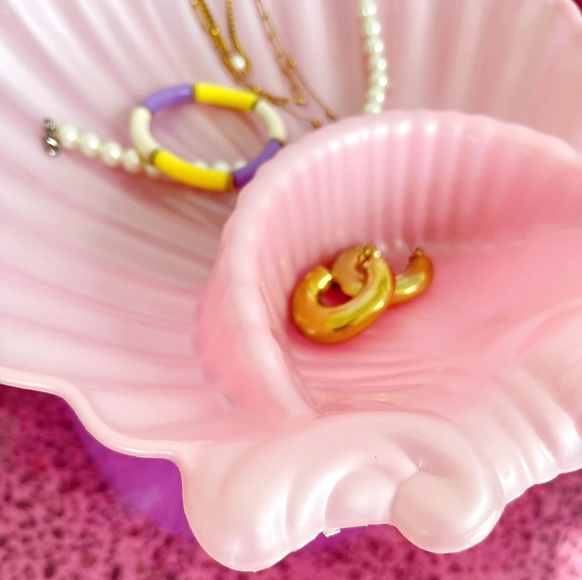 Coupe coquillage rose vintage made in Italy - Club Barbara