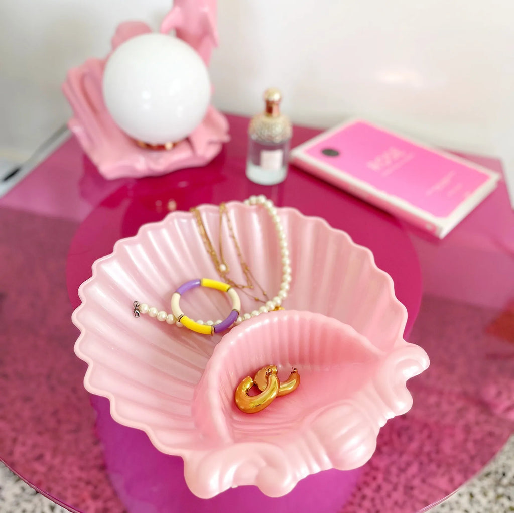 Coupe coquillage rose vintage made in Italy - Club Barbara