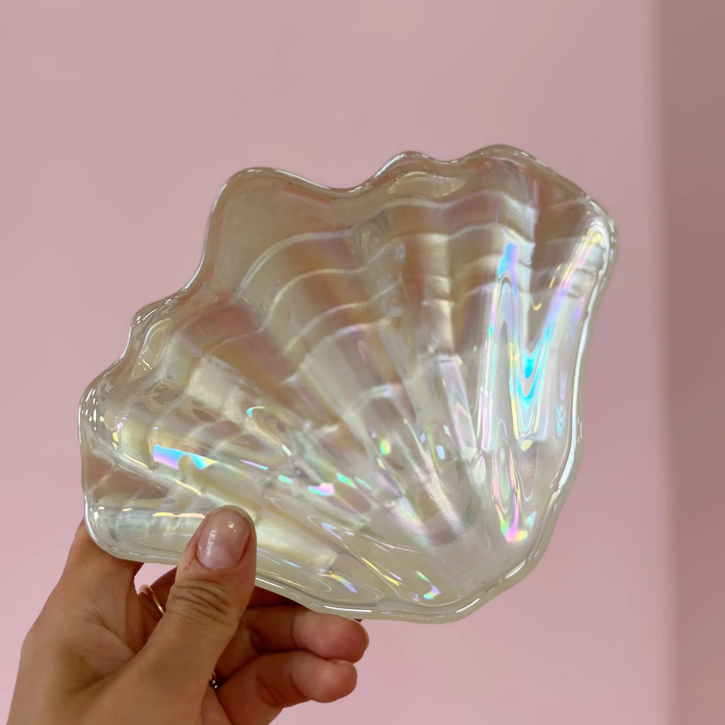 Coupelle coquillage iridescente et nacre 80s - Club Barbara