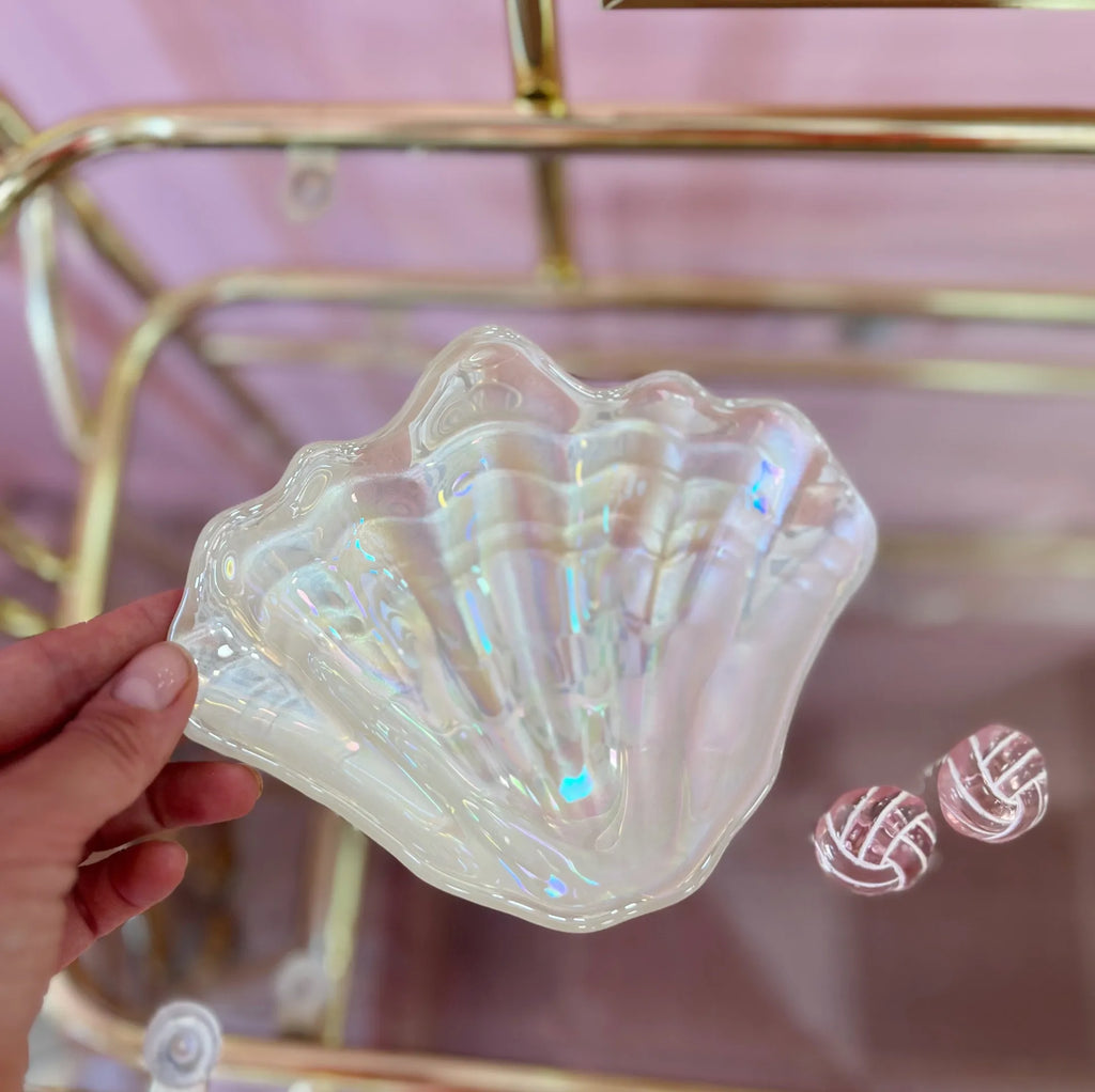 Coupelle coquillage iridescente et nacre 80s - Club Barbara