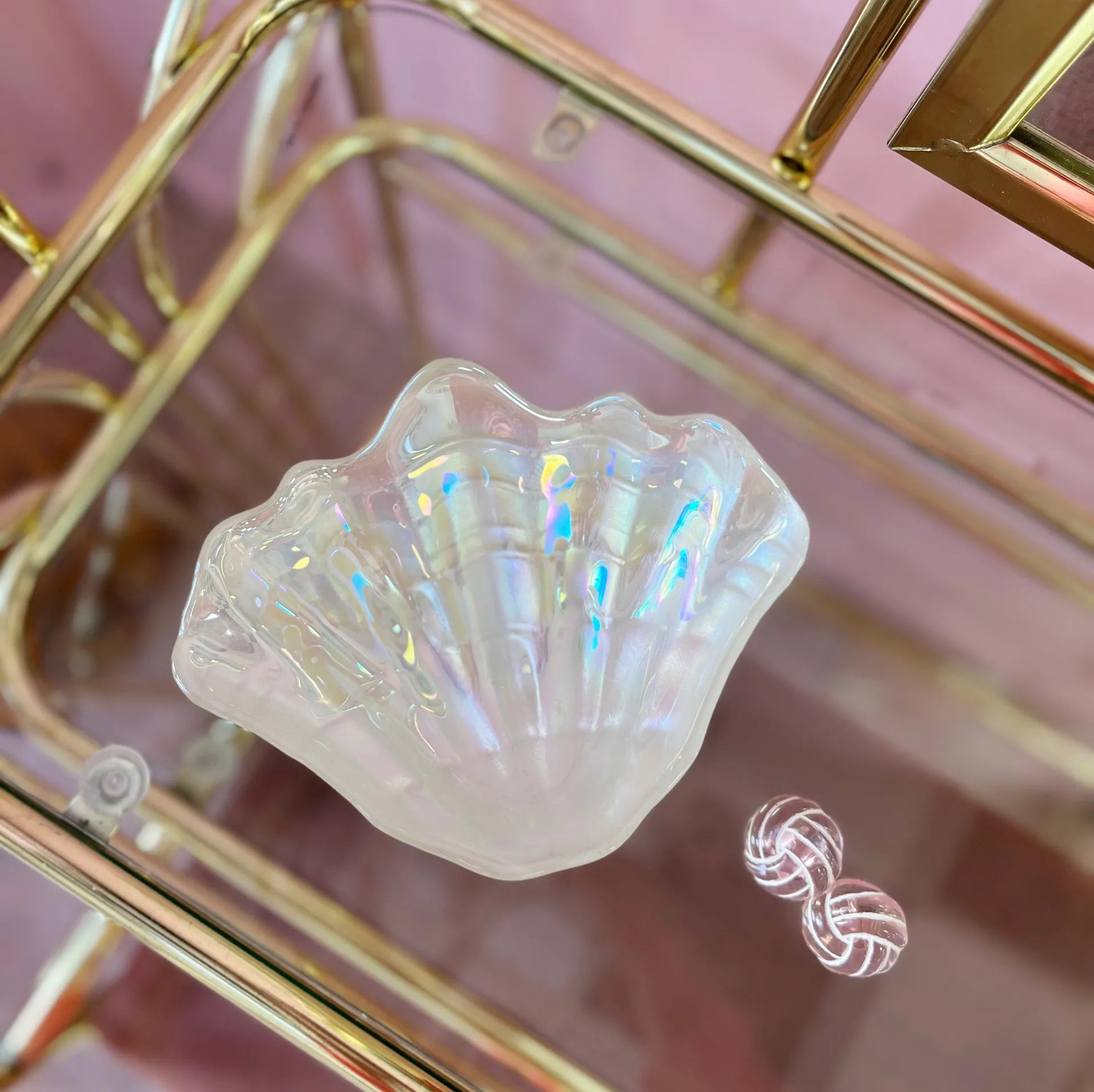 Coupelle coquillage iridescente et nacre 80s - Club Barbara
