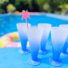 Load image into Gallery viewer, Vintage blue gradient ice cream cups
