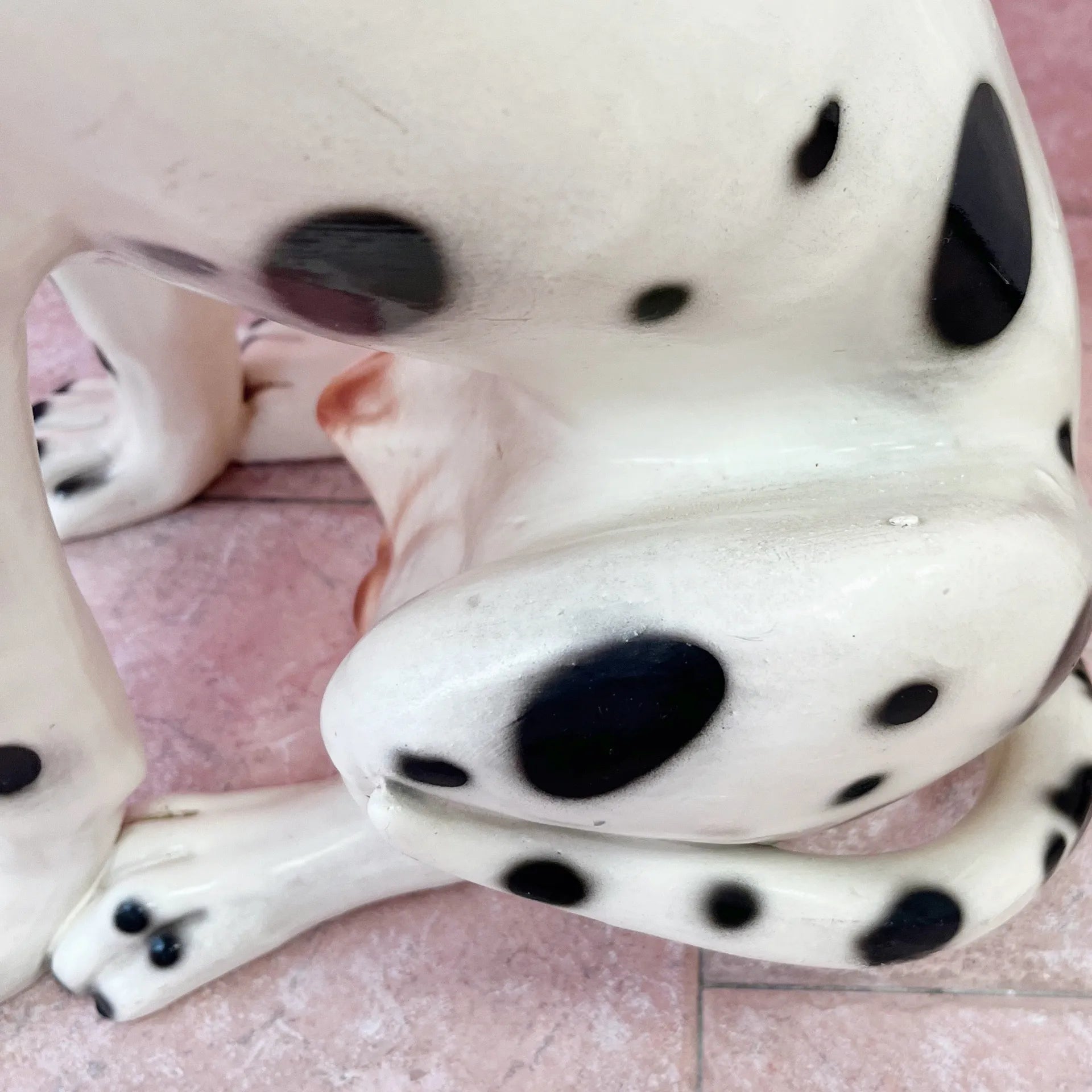 Dalmatien en céramique grande taille, années 70 - Club Barbara
