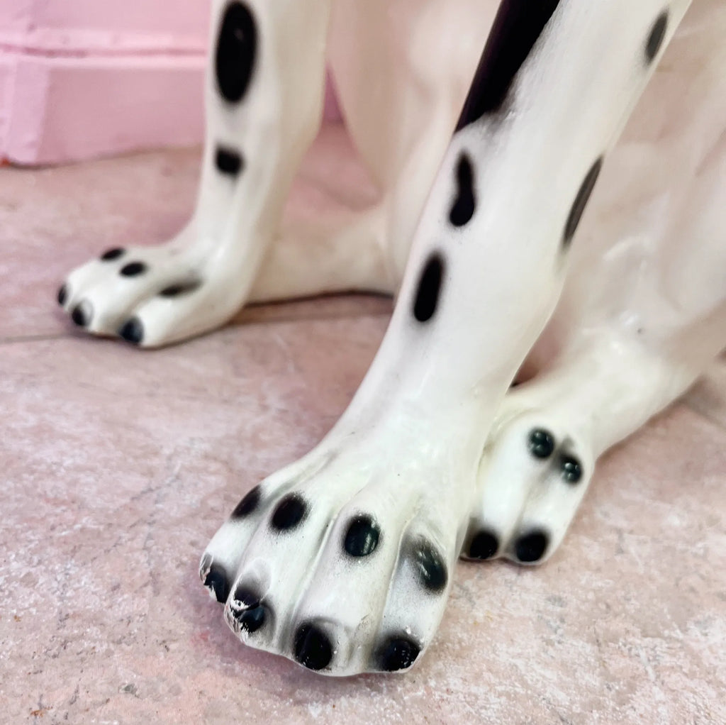 Dalmatien en céramique grande taille, années 70 - Club Barbara