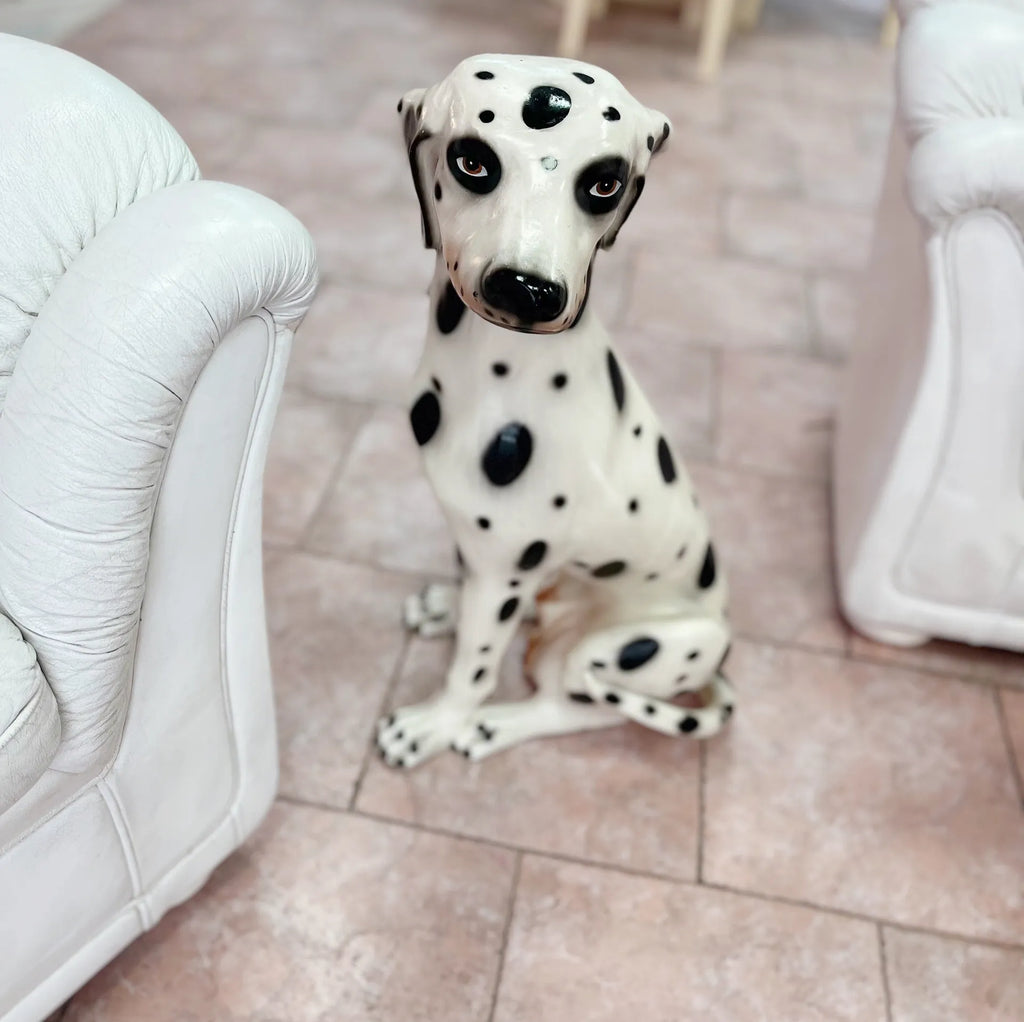 Dalmatien en céramique grande taille, années 70 - Club Barbara