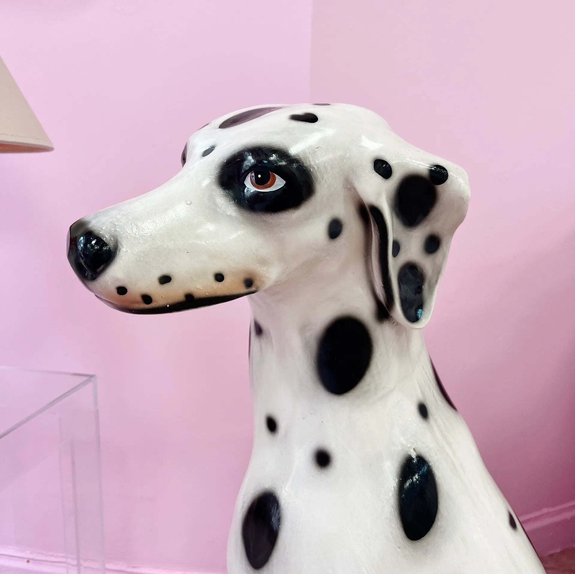 Dalmatien en céramique grande taille, années 70 - Club Barbara