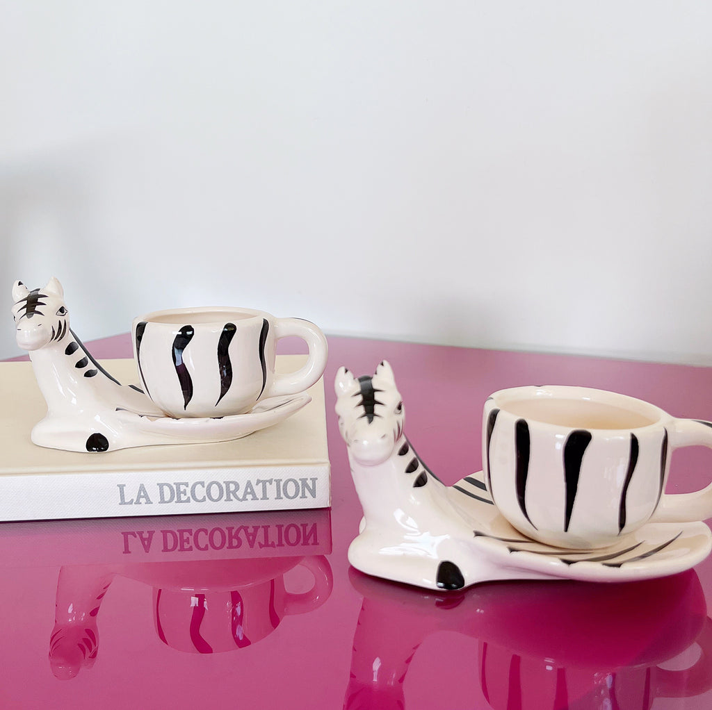 Tasses zebres vintage