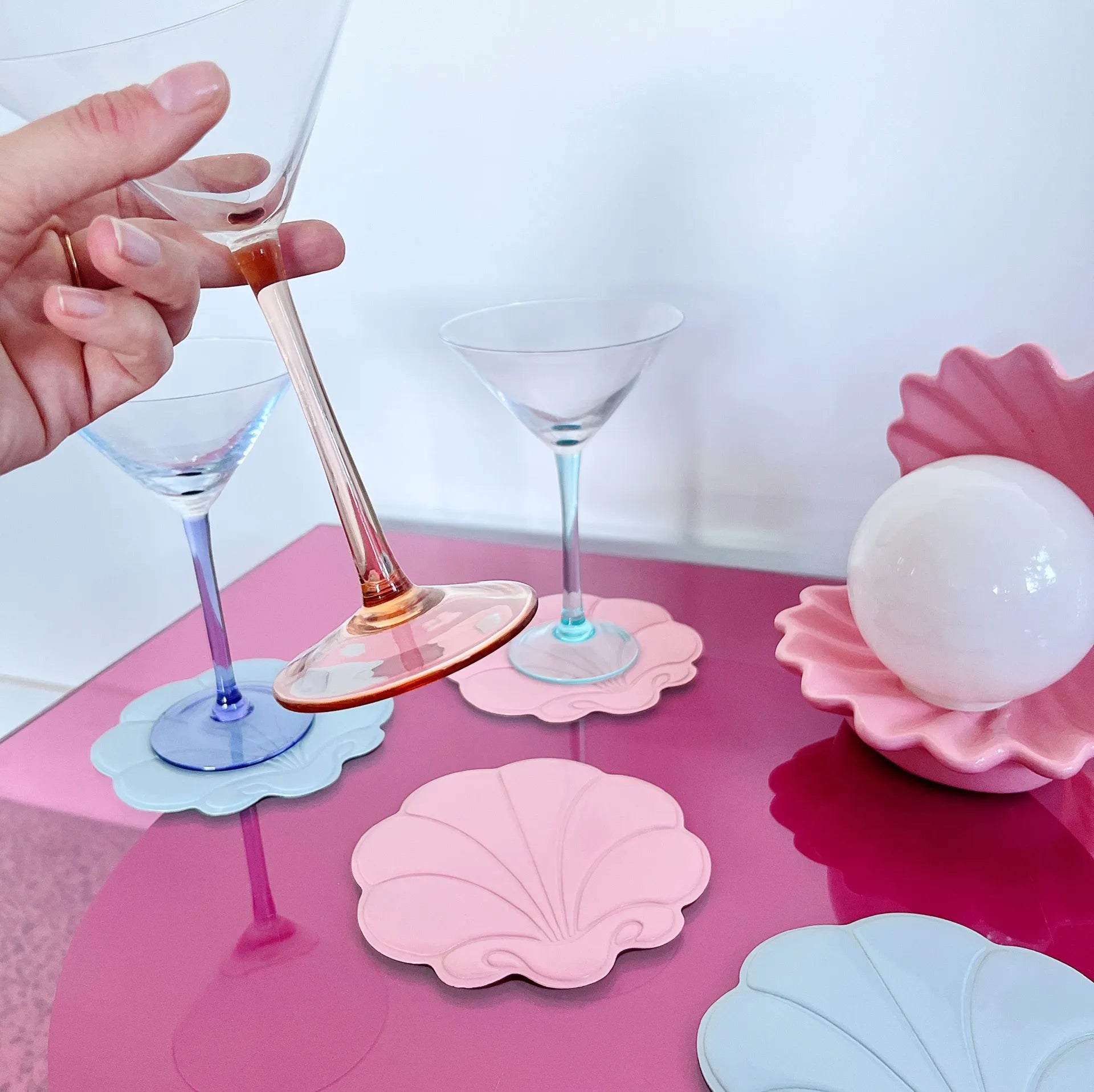 Dessous de verres coquillage - Club Barbara