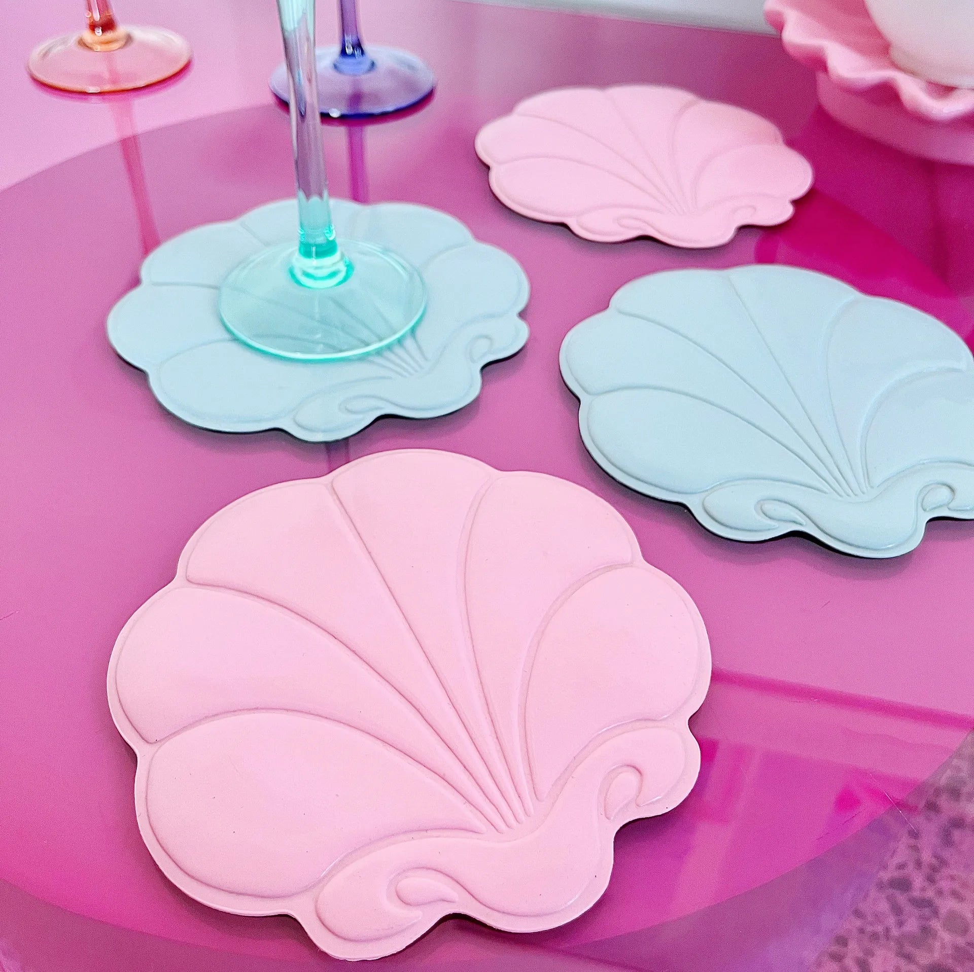 Dessous de verres coquillage - Club Barbara