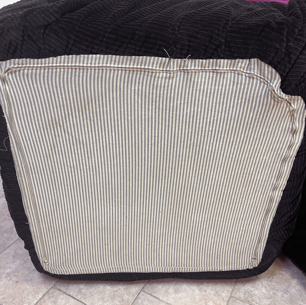 Togo vintage 70’s en velours côtelé noir, Module d’angle