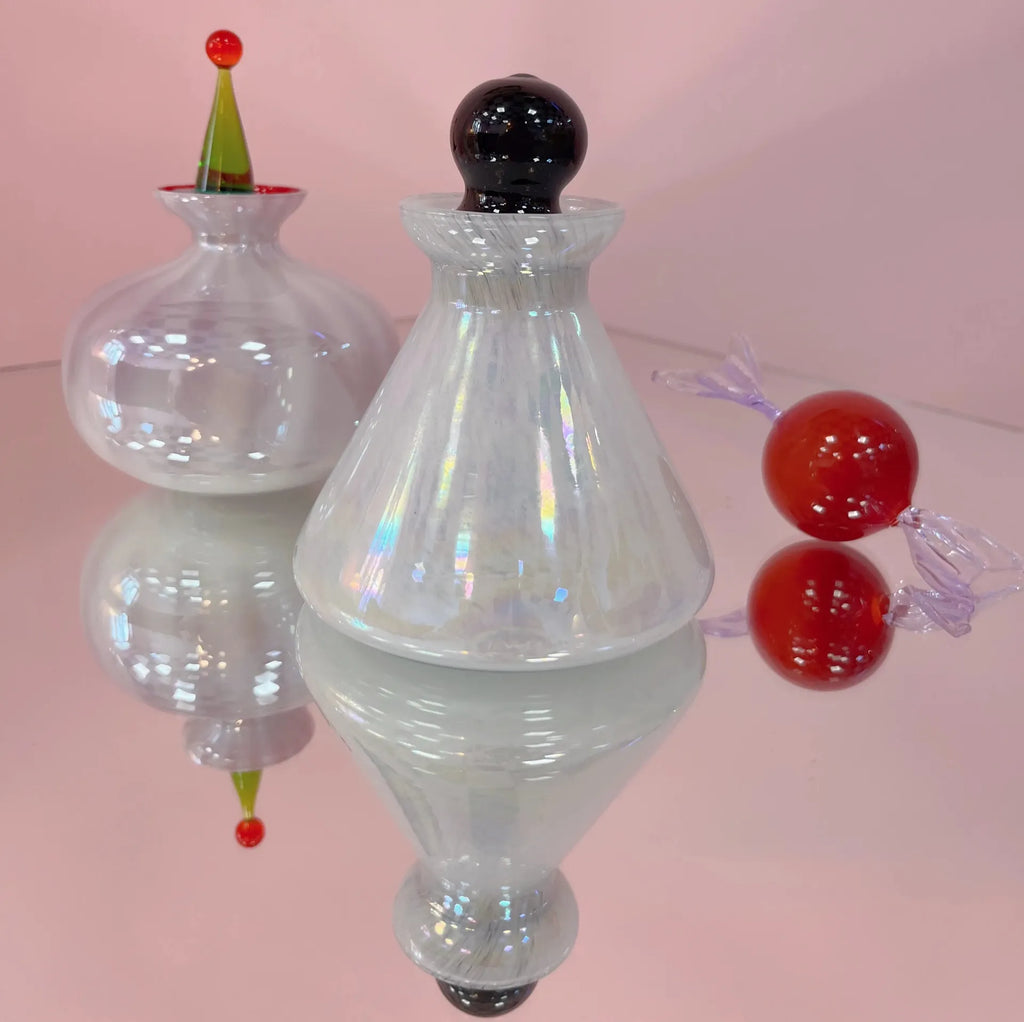 Duo de flacons vintage en verre soufflé de Murano, années 70 - Club Barbara