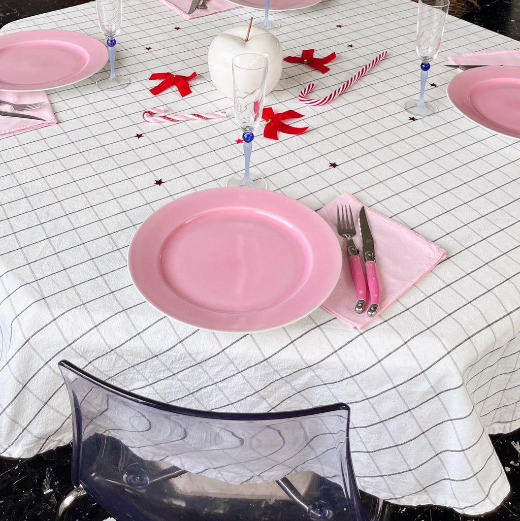 Ensemble de 6 assiettes en porcelaine Bareuther Bavaria, rose dégradé, vintage années 80 - Club Barbara