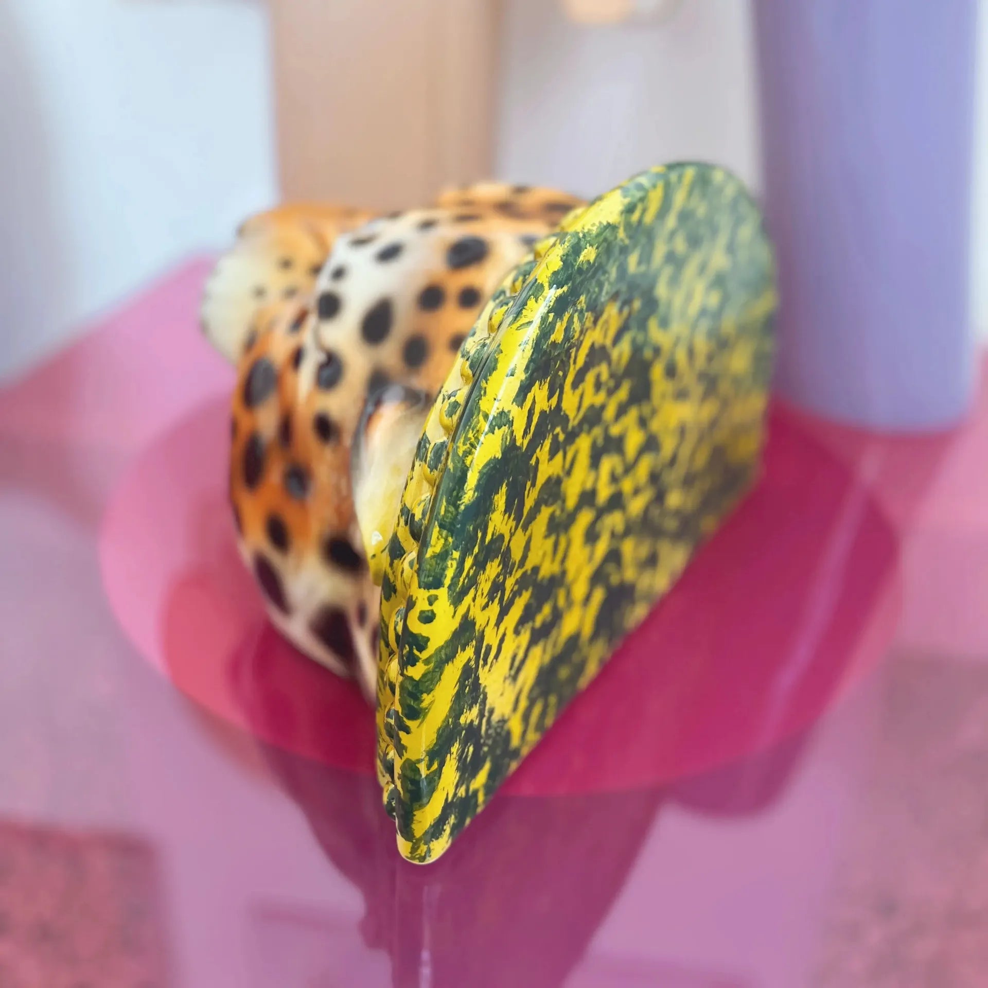 Étagère murale léopard en céramique émaillée, Made in Italy - Club Barbara