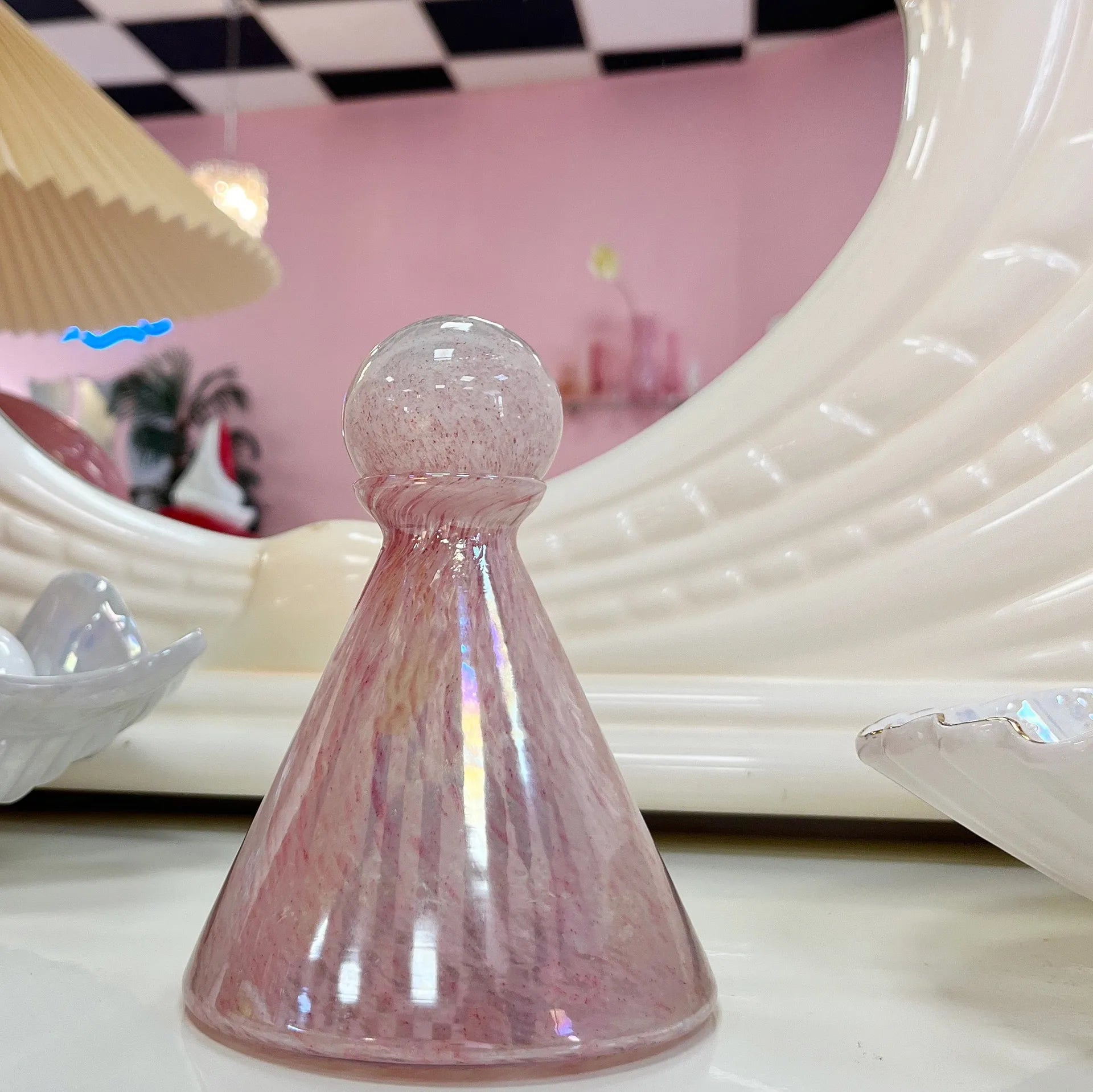 Flacon Décoratif en Verre Soufflé, Made in Italy, Années 60 - Club Barbara