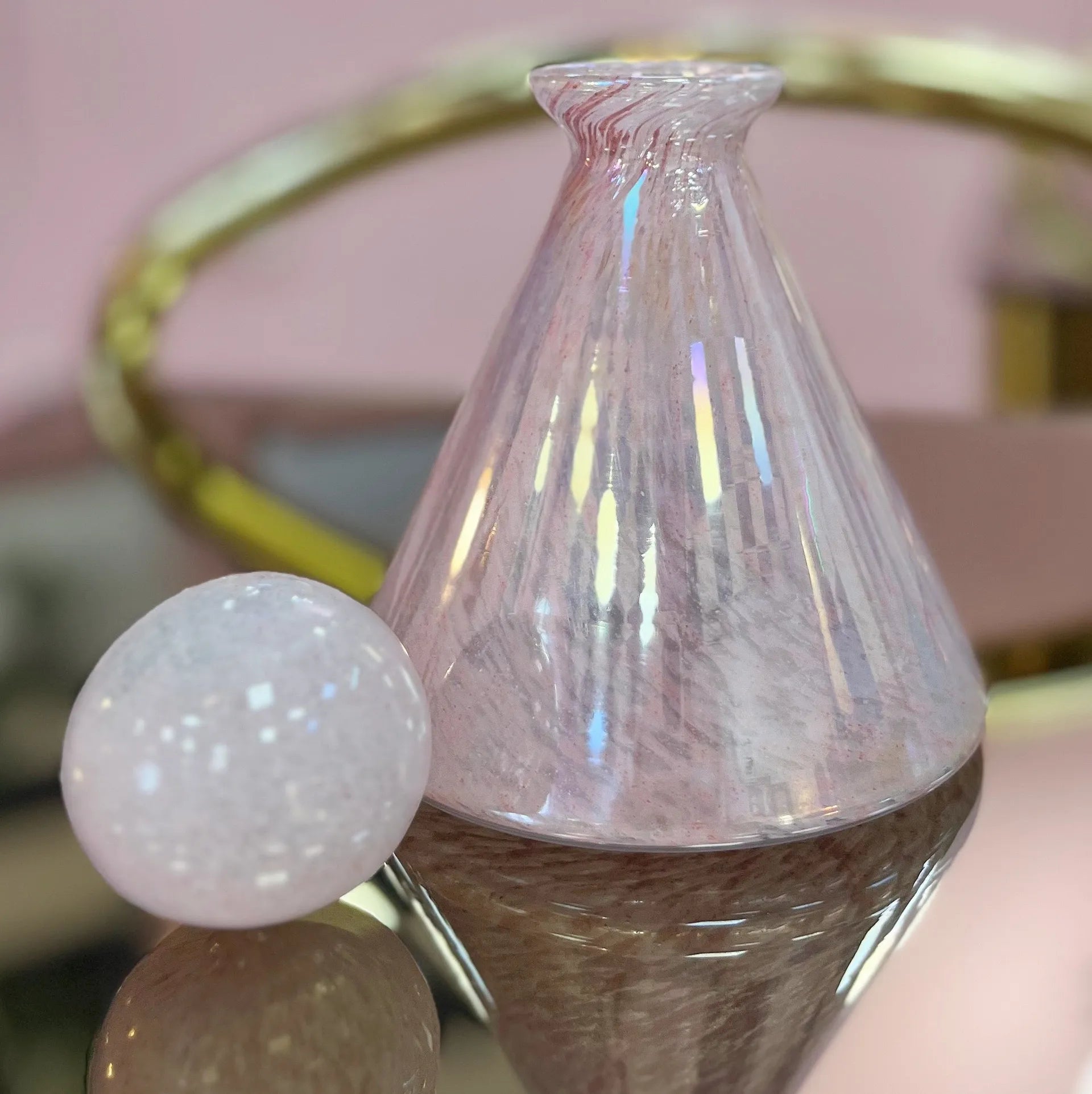 Flacon Décoratif en Verre Soufflé, Made in Italy, Années 60 - Club Barbara