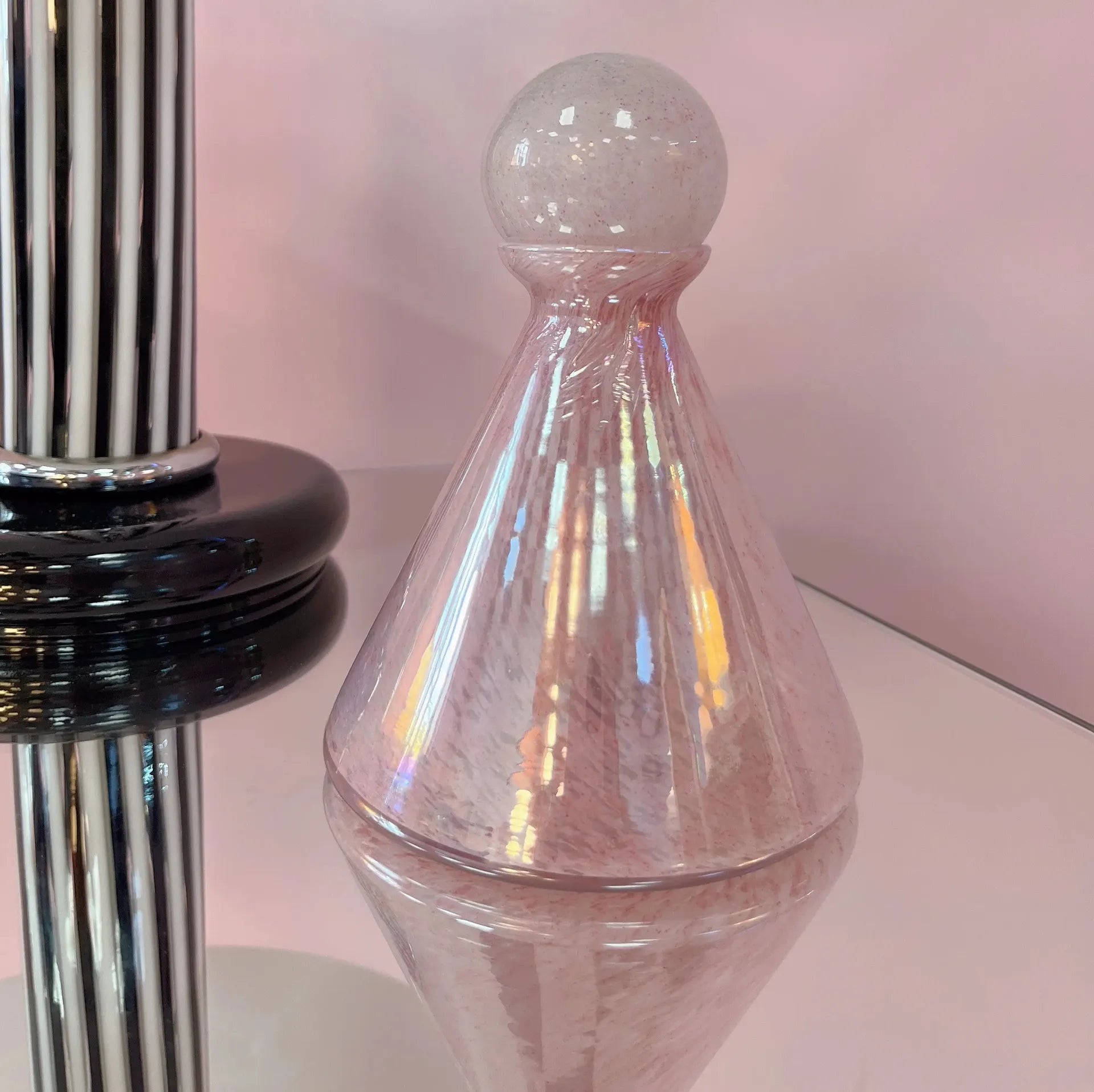Flacon Décoratif en Verre Soufflé, Made in Italy, Années 60 - Club Barbara