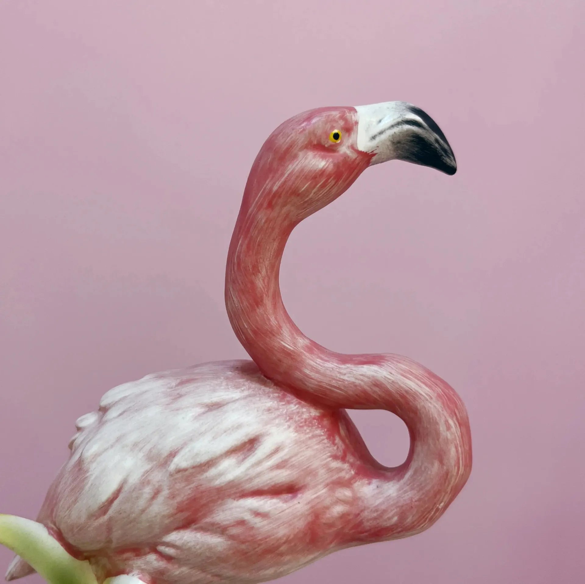 Flamant rose Goebel en porcelaine signée, 1979 - Club Barbara