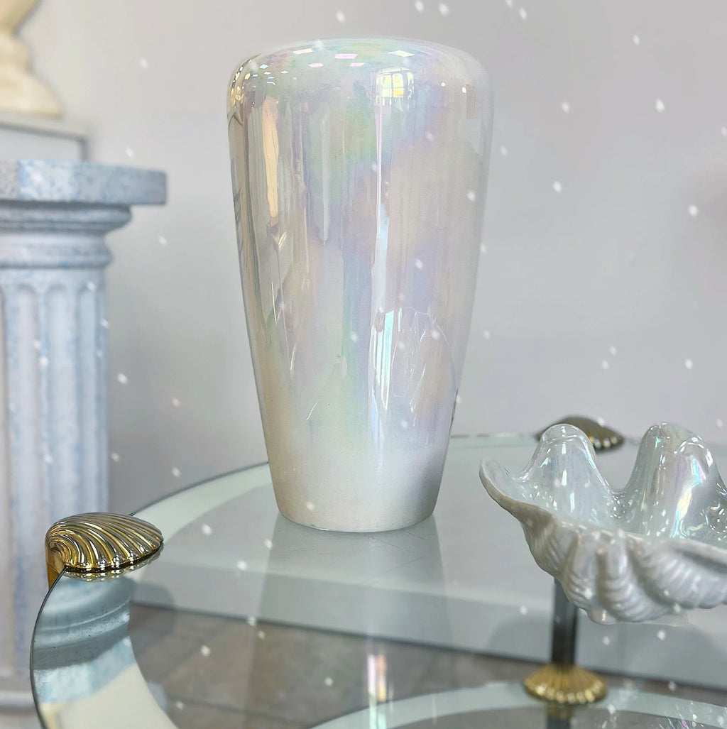 Grand vase en céramique iridescente, Années 80 - Club Barbara