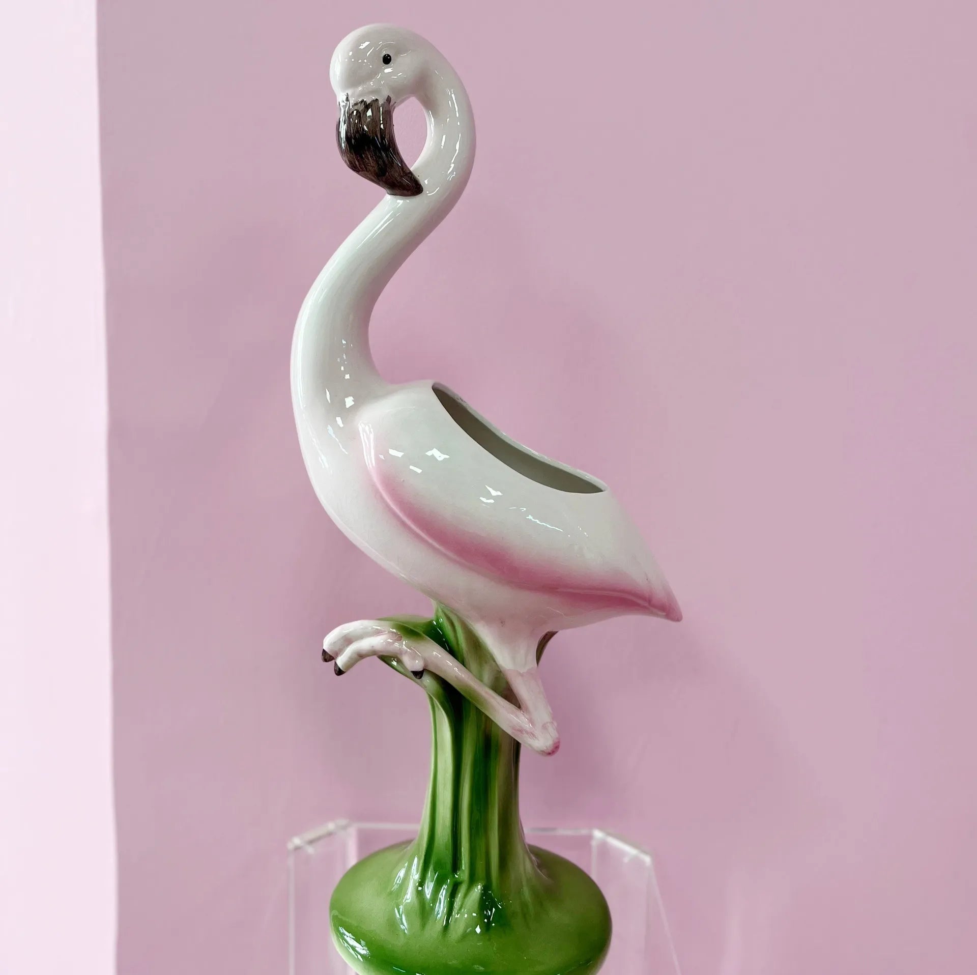 Grand vase flamant rose - Club Barbara