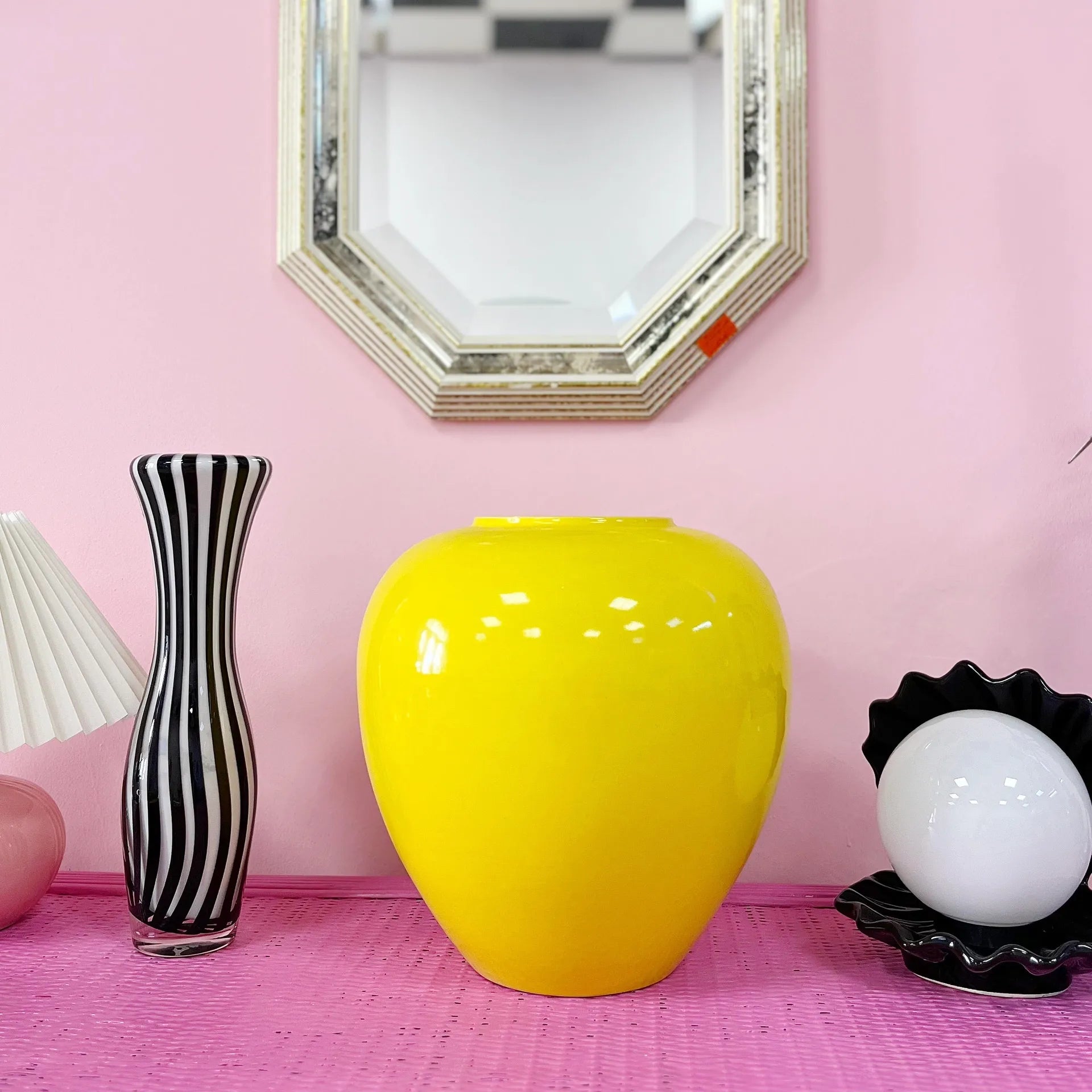 Grand vase jaune Niderviller - Club Barbara