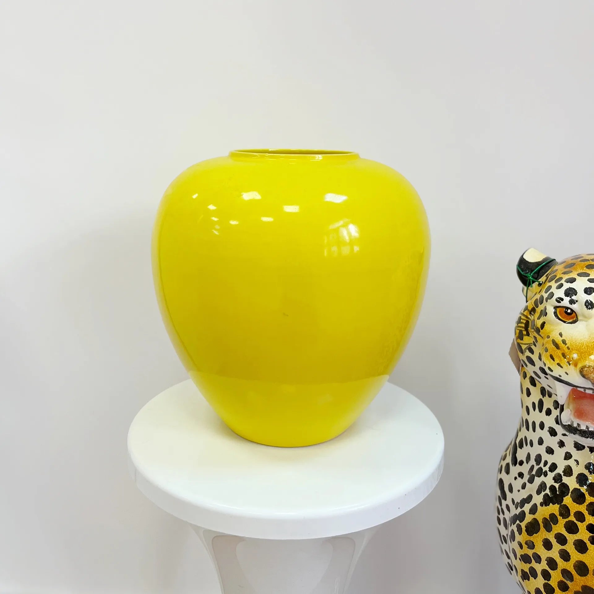 Grand vase jaune Niderviller - Club Barbara