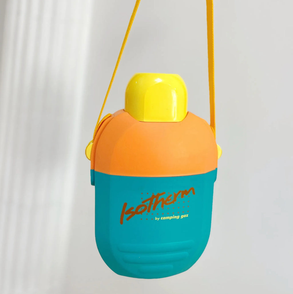 Grande gourde Isotherme orange pastel de 1992 - Club Barbara