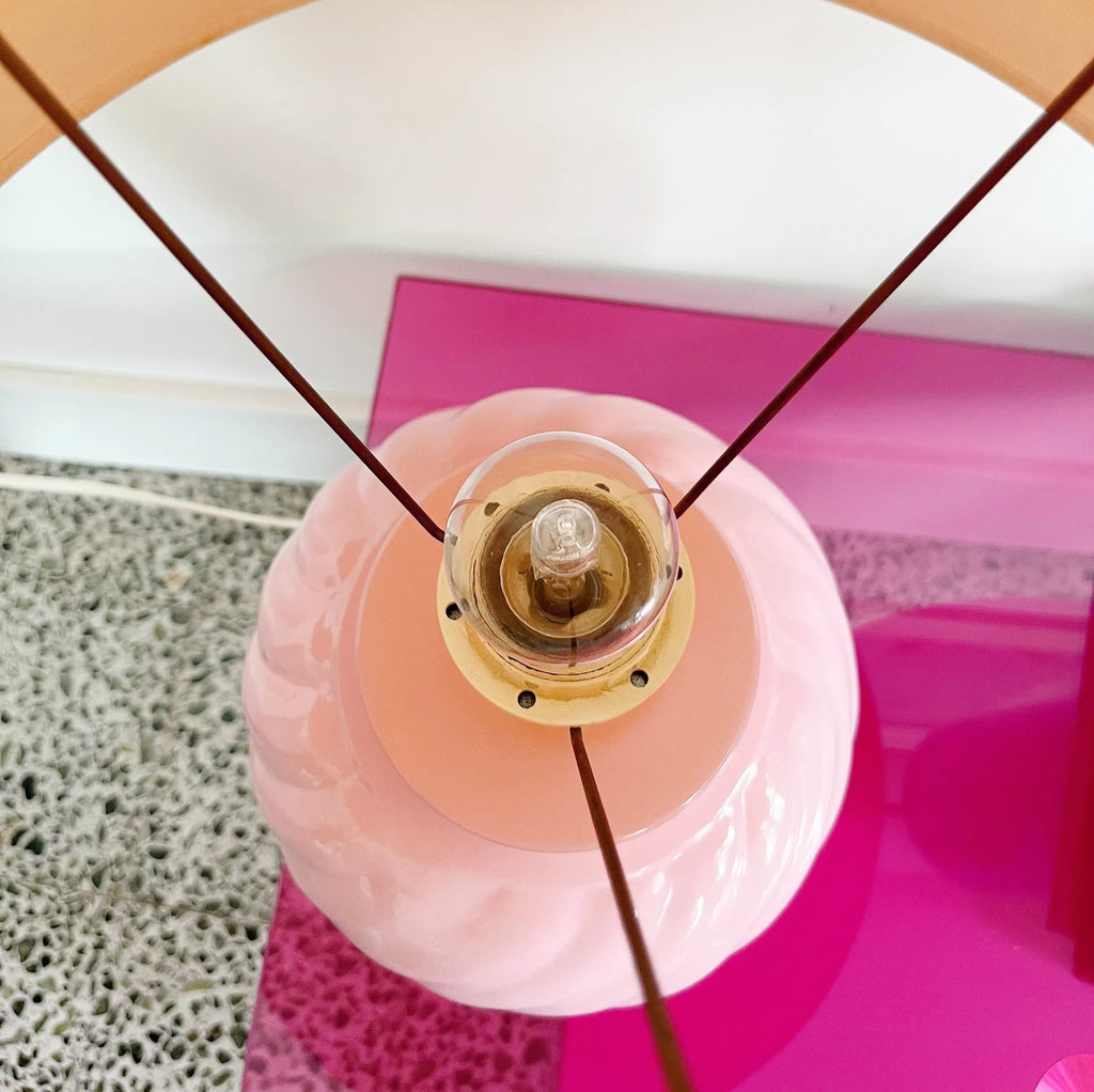 Grande lampe twist rose pastel - Club Barbara