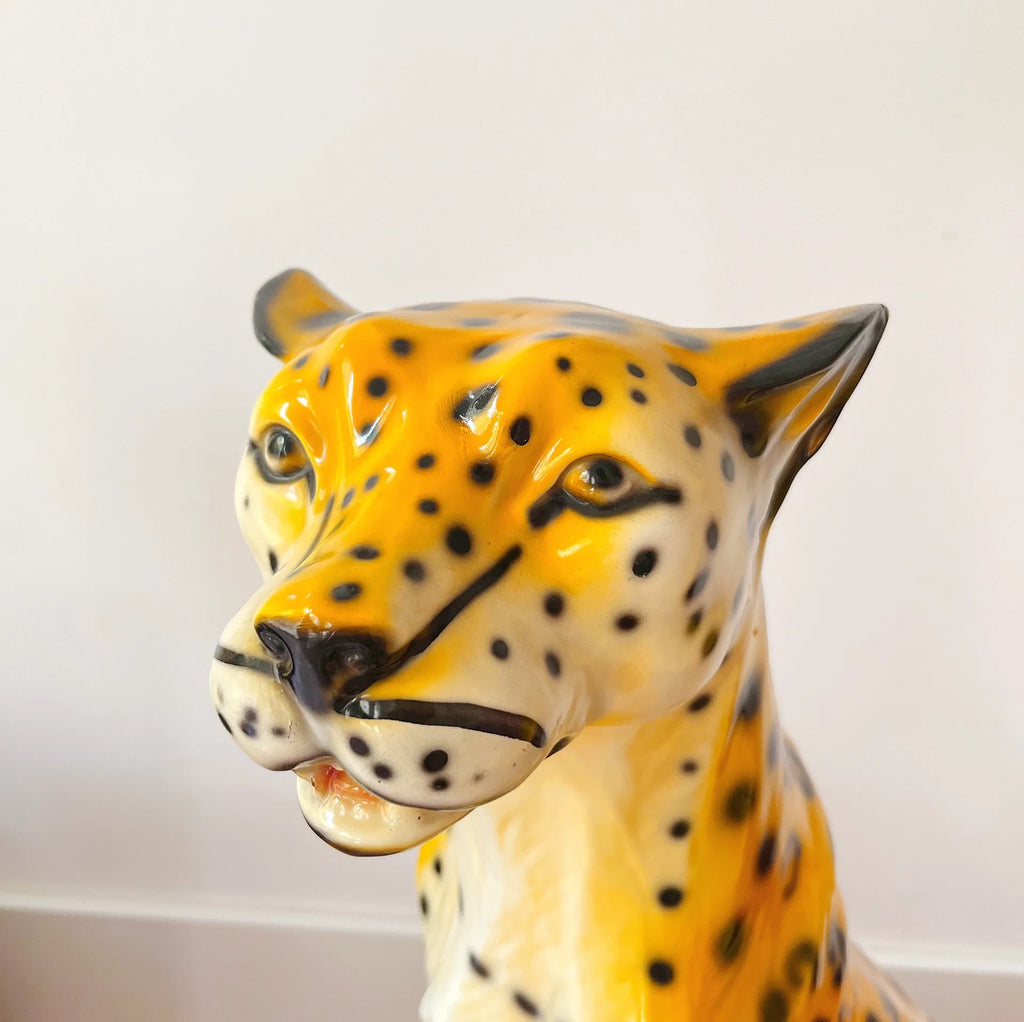 Grande panthère style guepard, vintage années 70 - Club Barbara