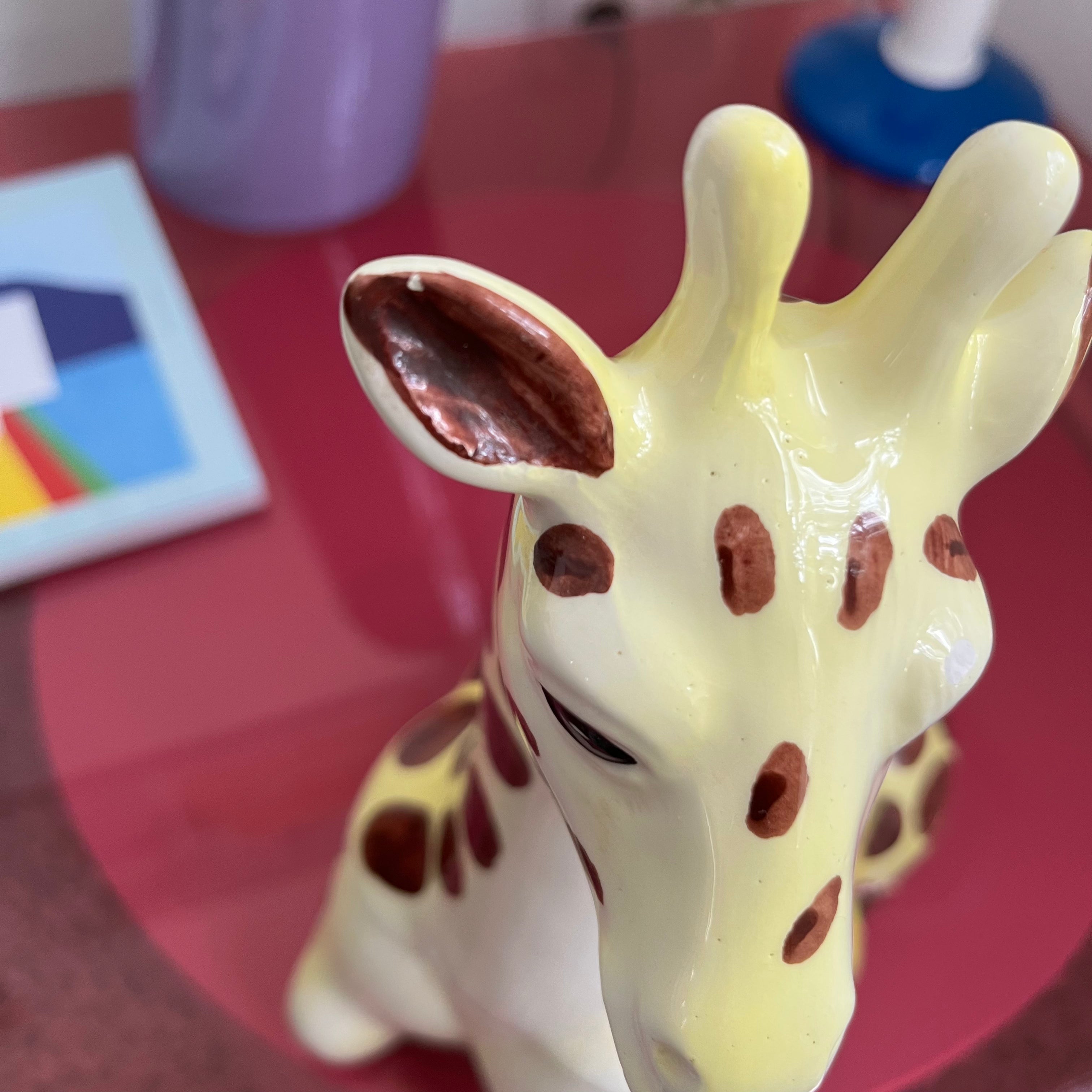 Boîte en céramique girafe