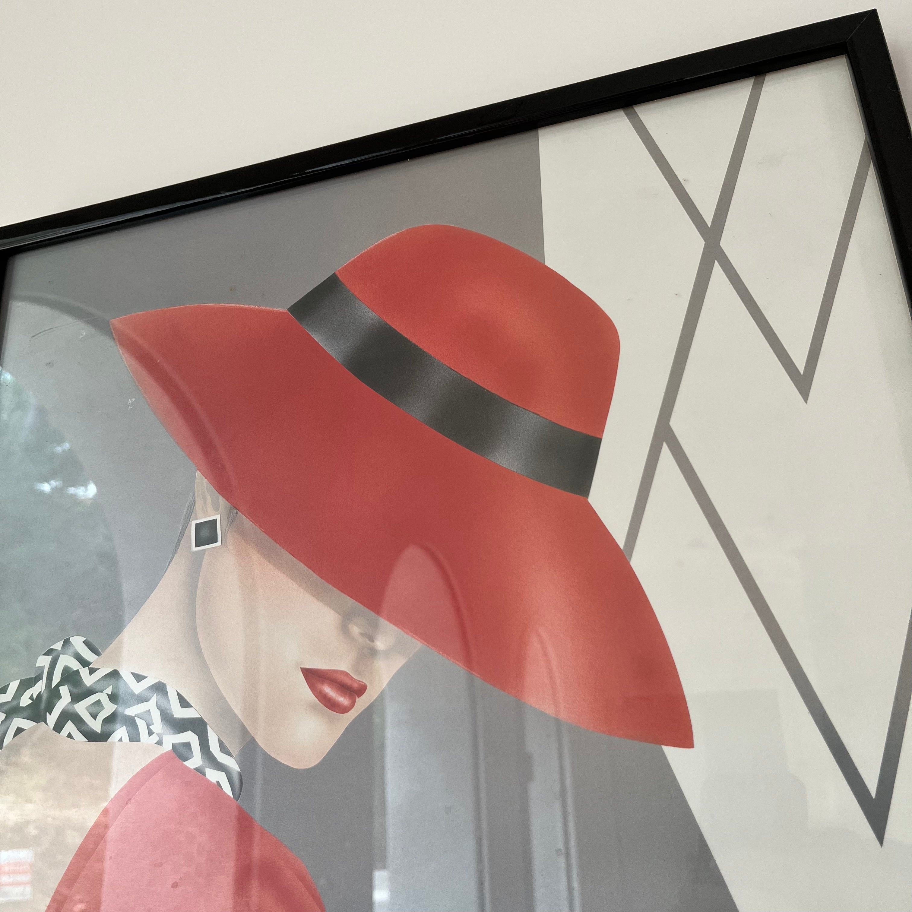 Affiche portrait années 80 Ferraro