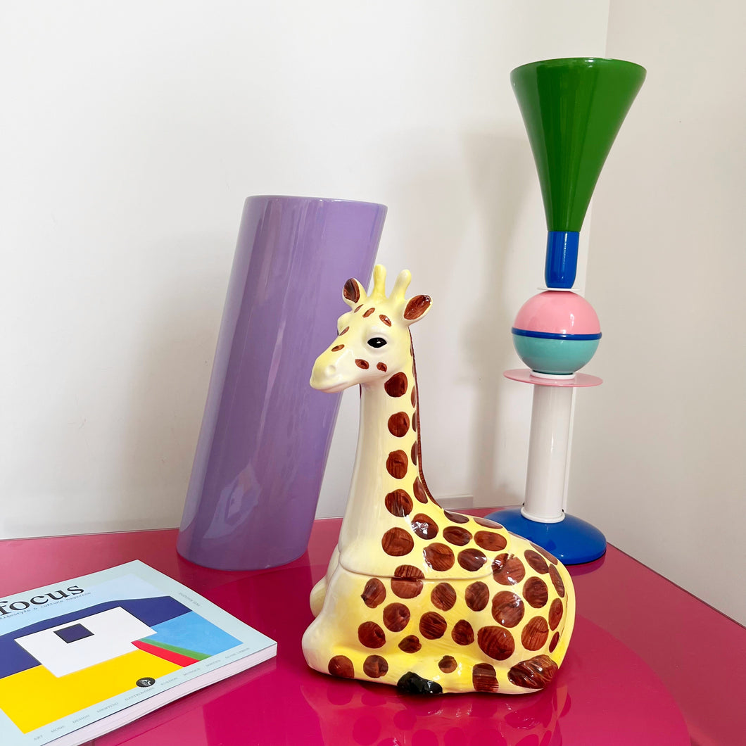 Boîte en céramique girafe