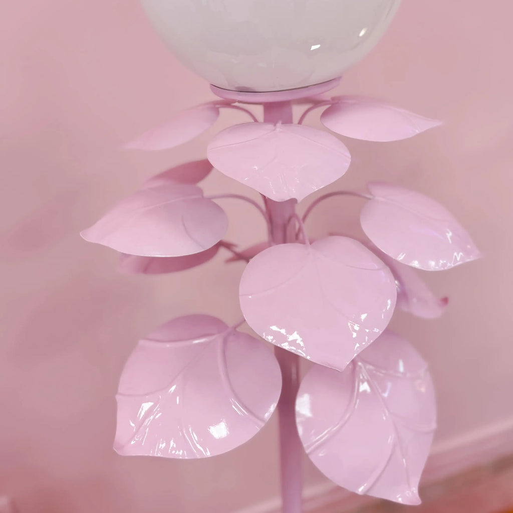 Lampadaire design italien Terzani globe opalin luminaire vintage Club Barbara