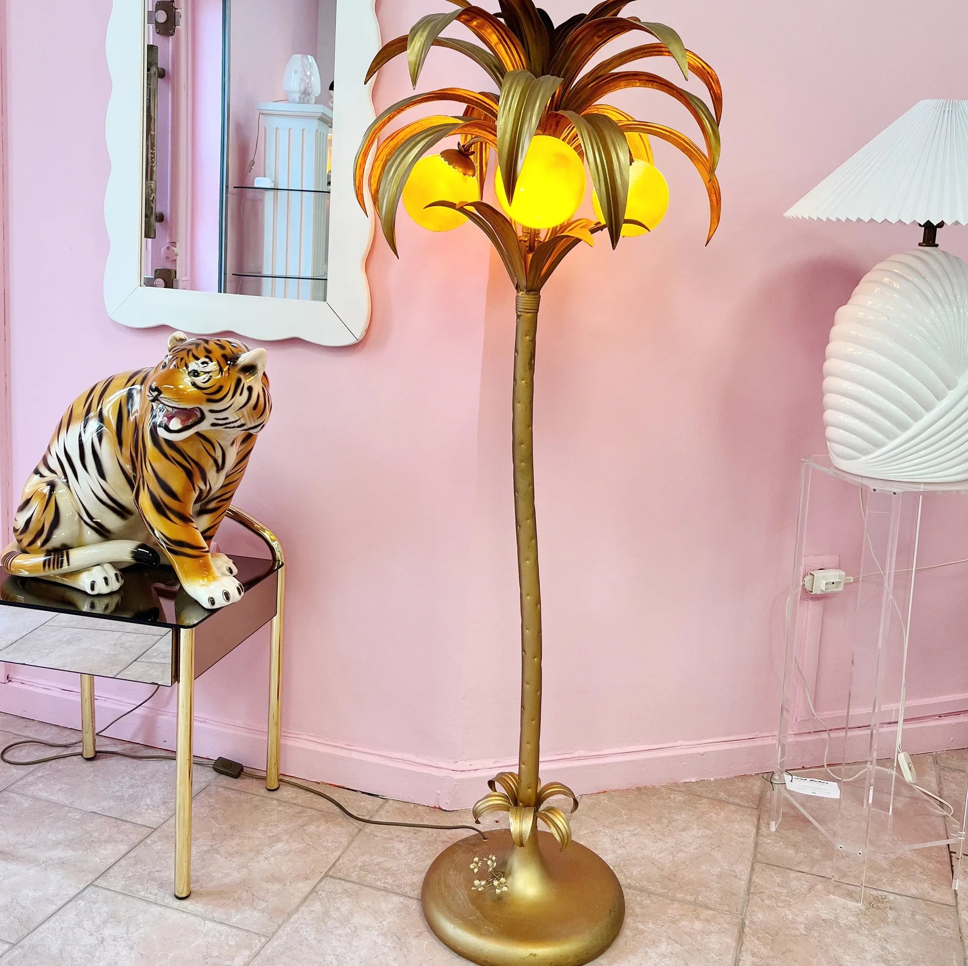 Lampadaire Palm Tree vintage - Club Barbara
