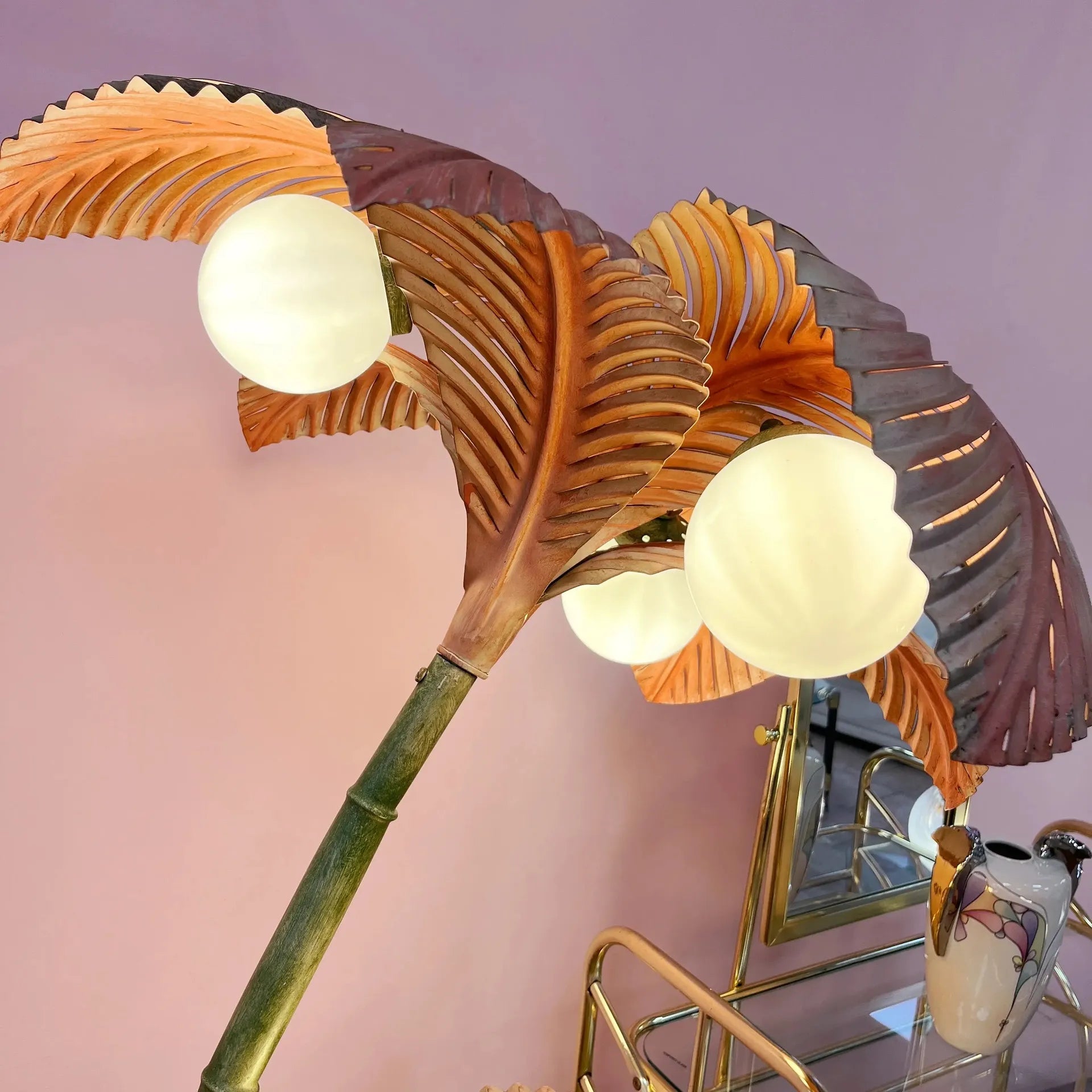 Lampadaire palmier Sergio Terzani, Italie, années 70 - Club Barbara