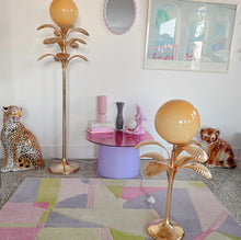 Charger l&#39;image dans la galerie, Lampe palmier Hollywood Regency italienne 80s petit modèle
