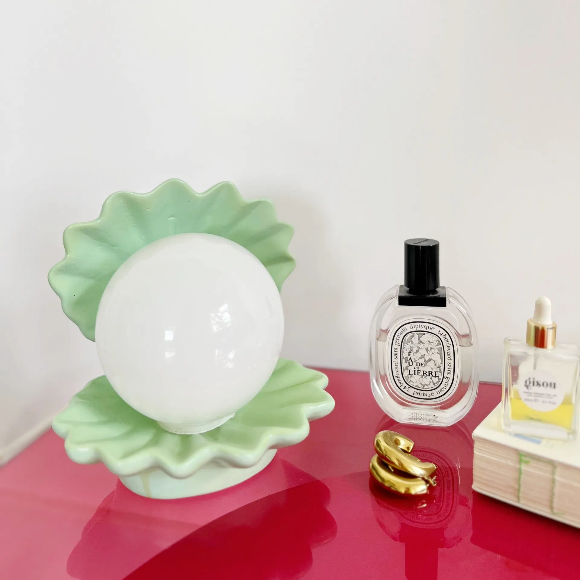 Lampe 80’s coquillage vintage pastel - Club Barbara