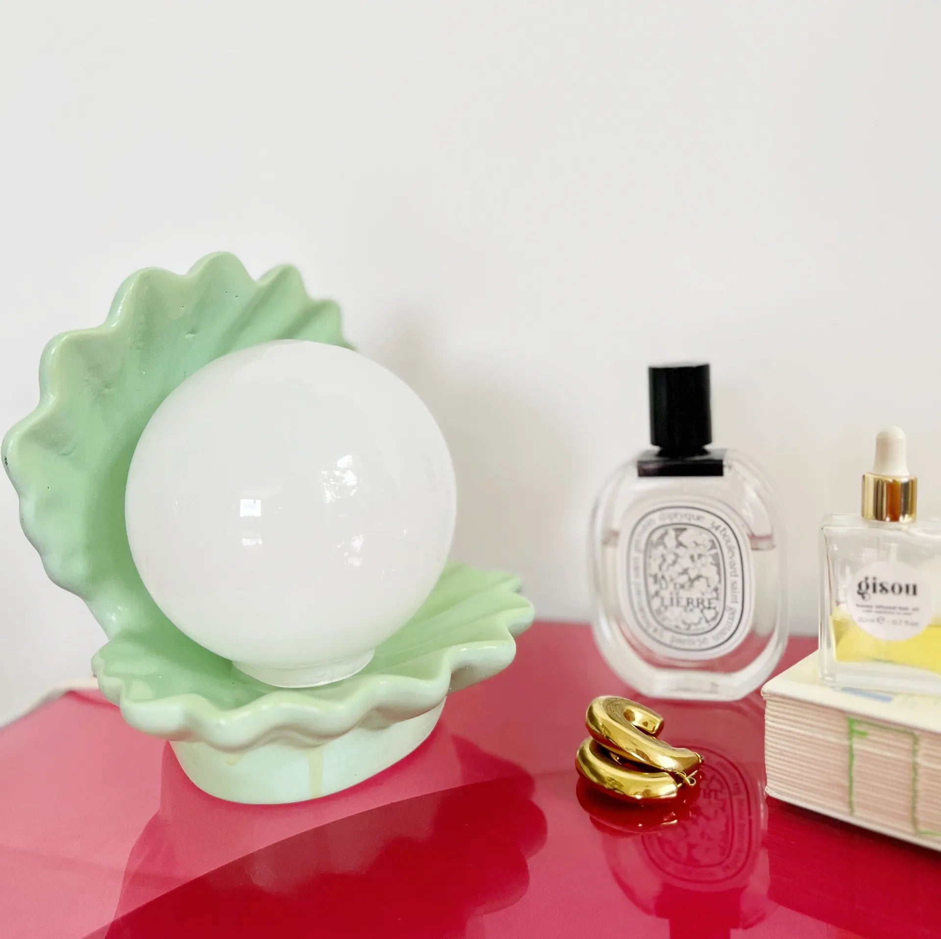 Lampe 80’s coquillage vintage pastel - Club Barbara