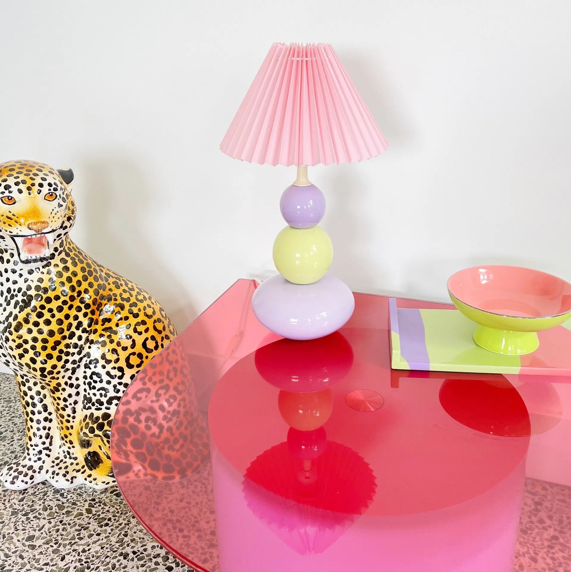 Lampe bi-goût amande & lila - Club Barbara