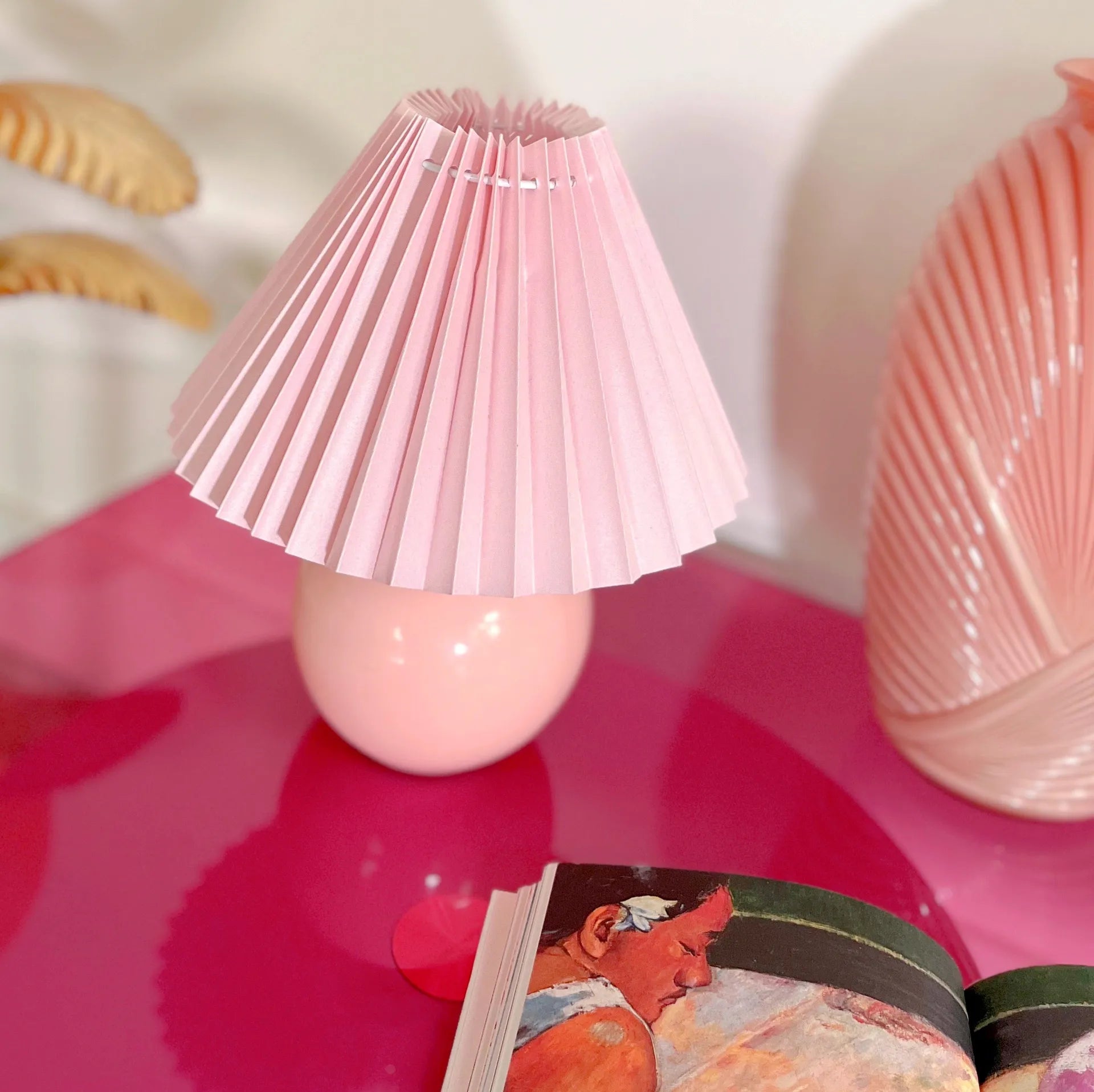 Lampe boule retro 80 peach - Club Barbara