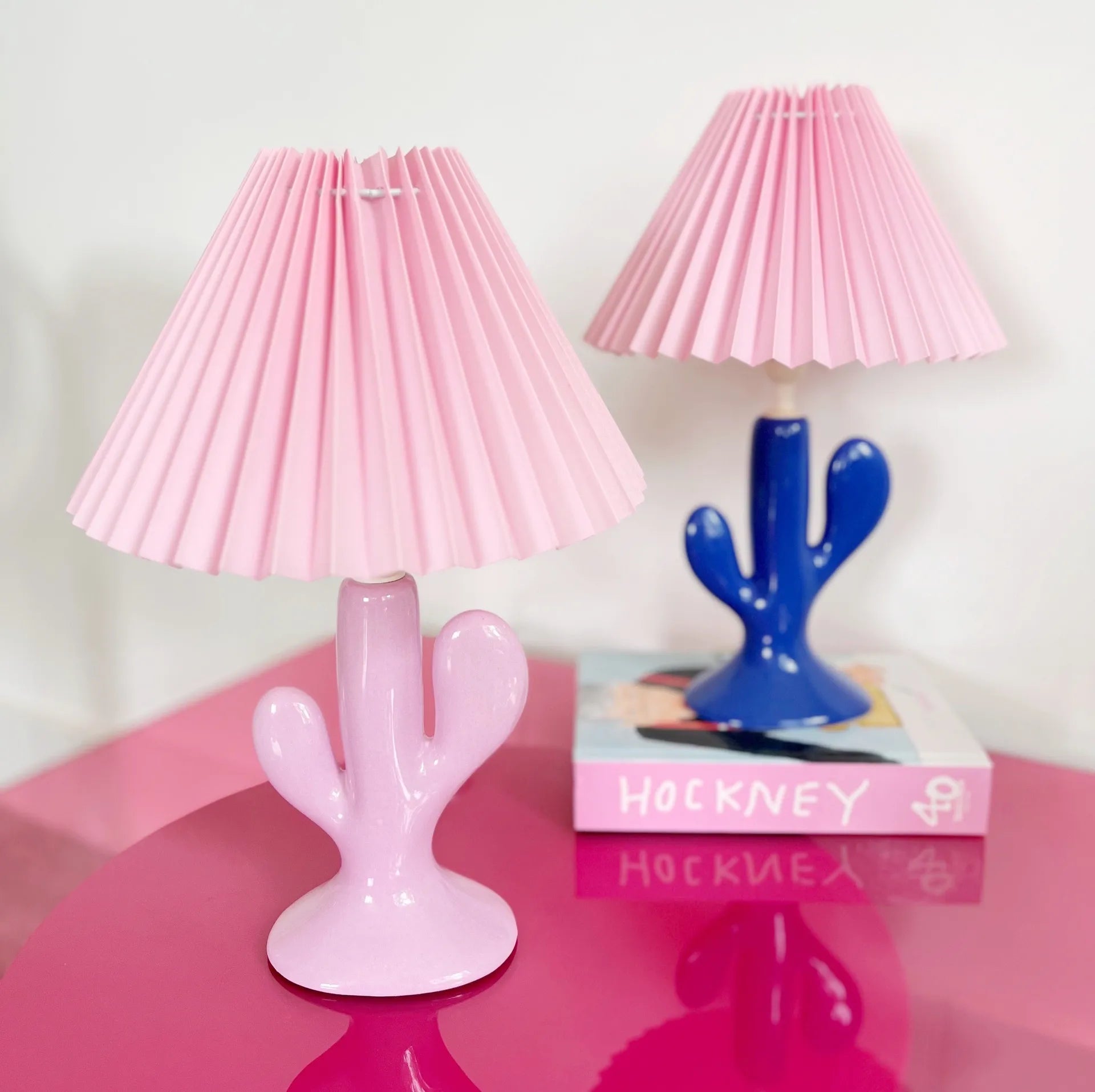 Lampe cactus vintage bleue - Club Barbara