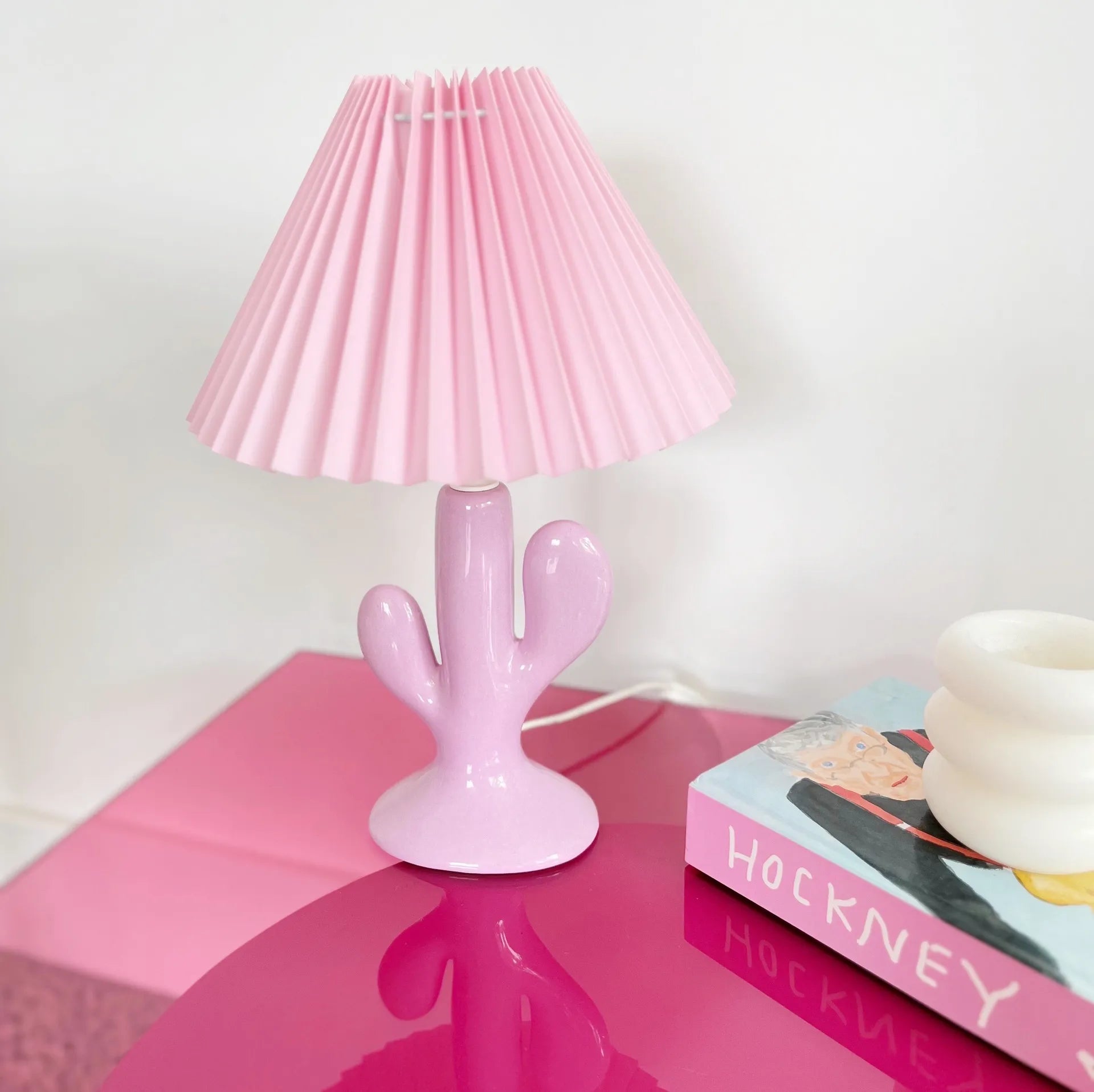 Lampe cactus vintage rose - Club Barbara