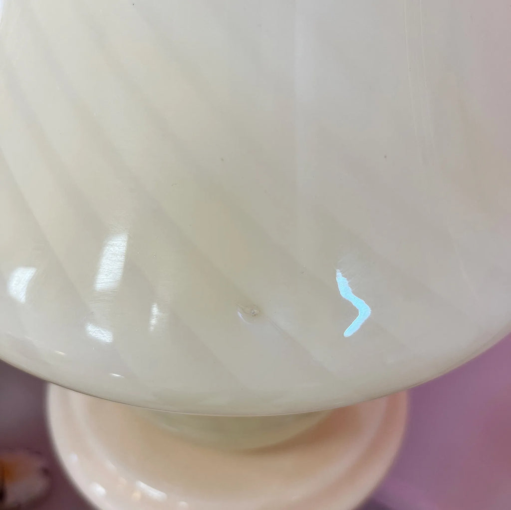 Lampe Champignon en Verre Torsadé Murano, 70’s - Club Barbara