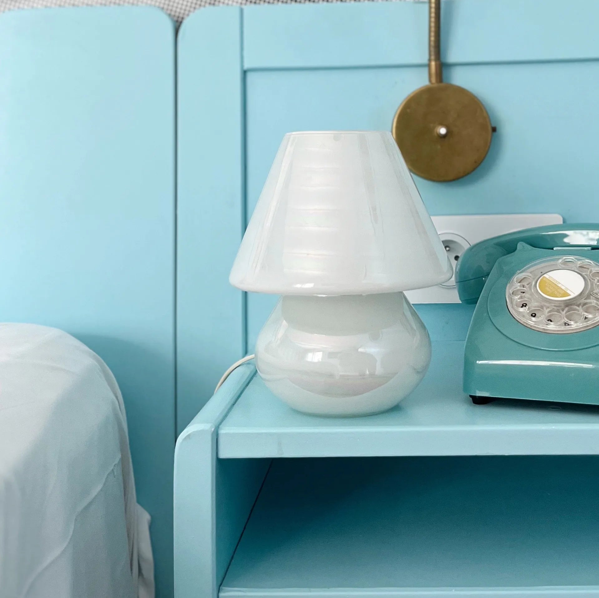 Lampe champignon iridescente 70s - Club Barbara