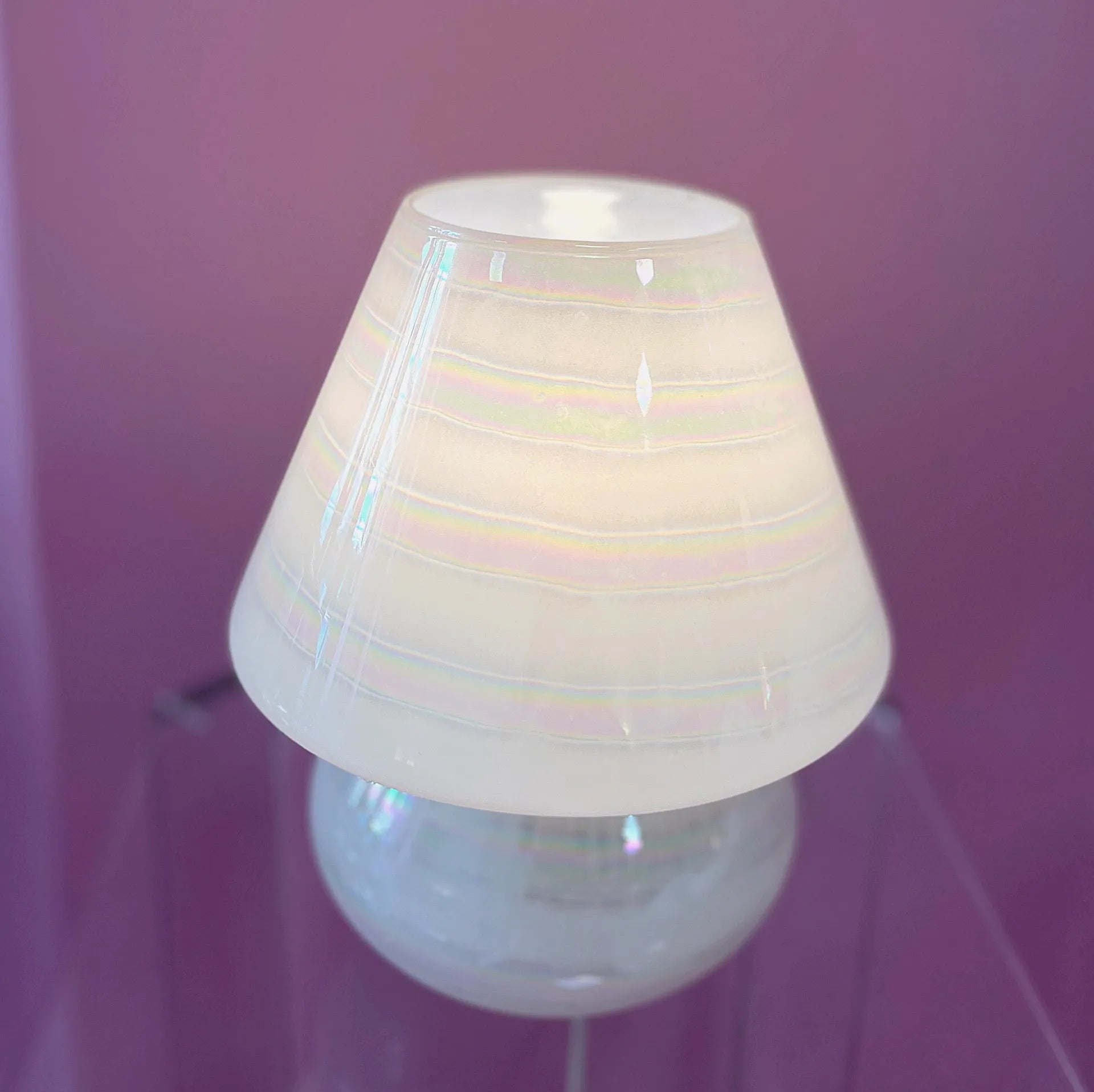 Lampe champignon iridescente 70s - Club Barbara