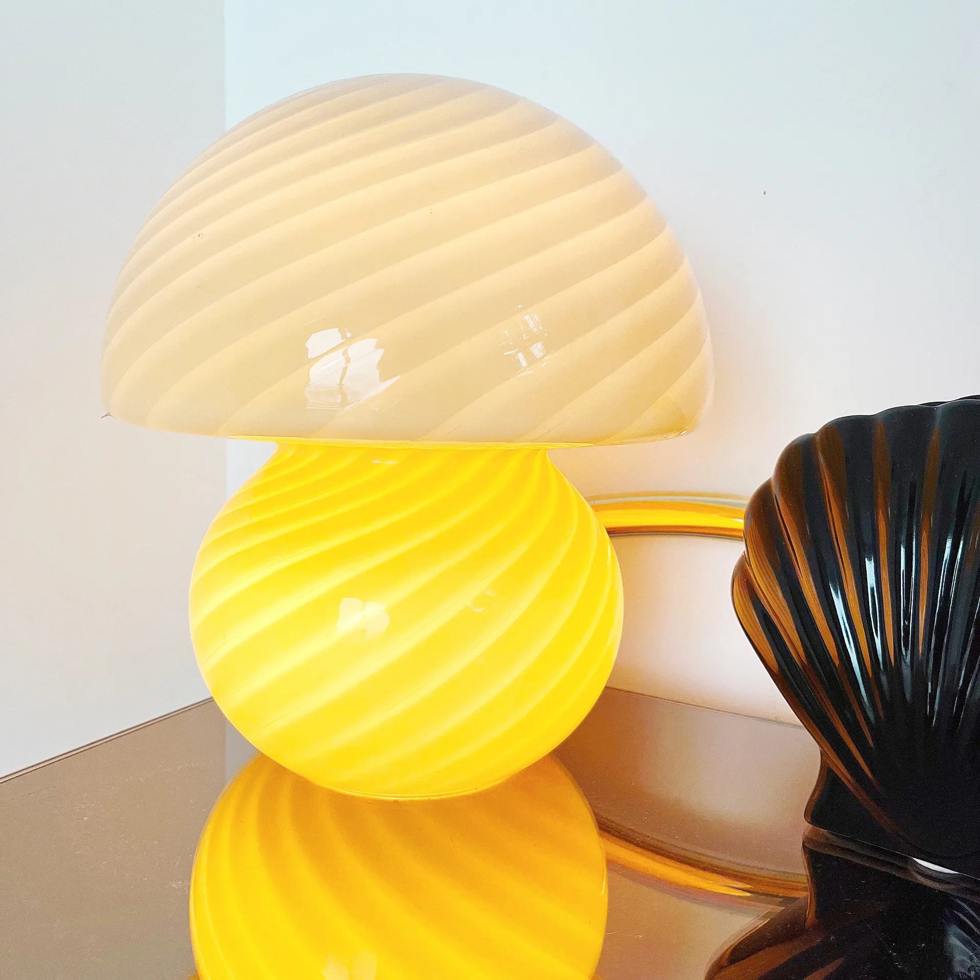 Lampe champignon Murano tourbillon - Club Barbara