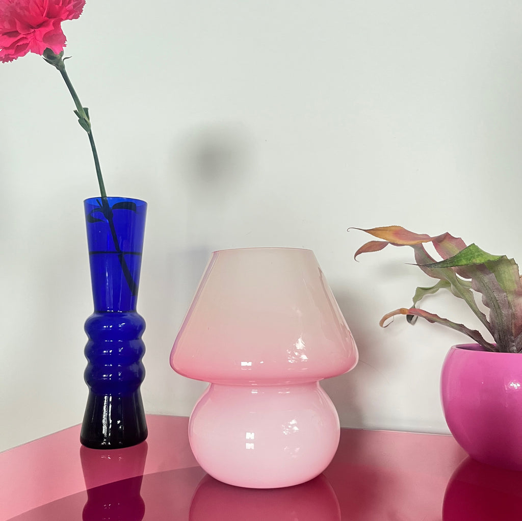 Lampe mushroom glossy pink