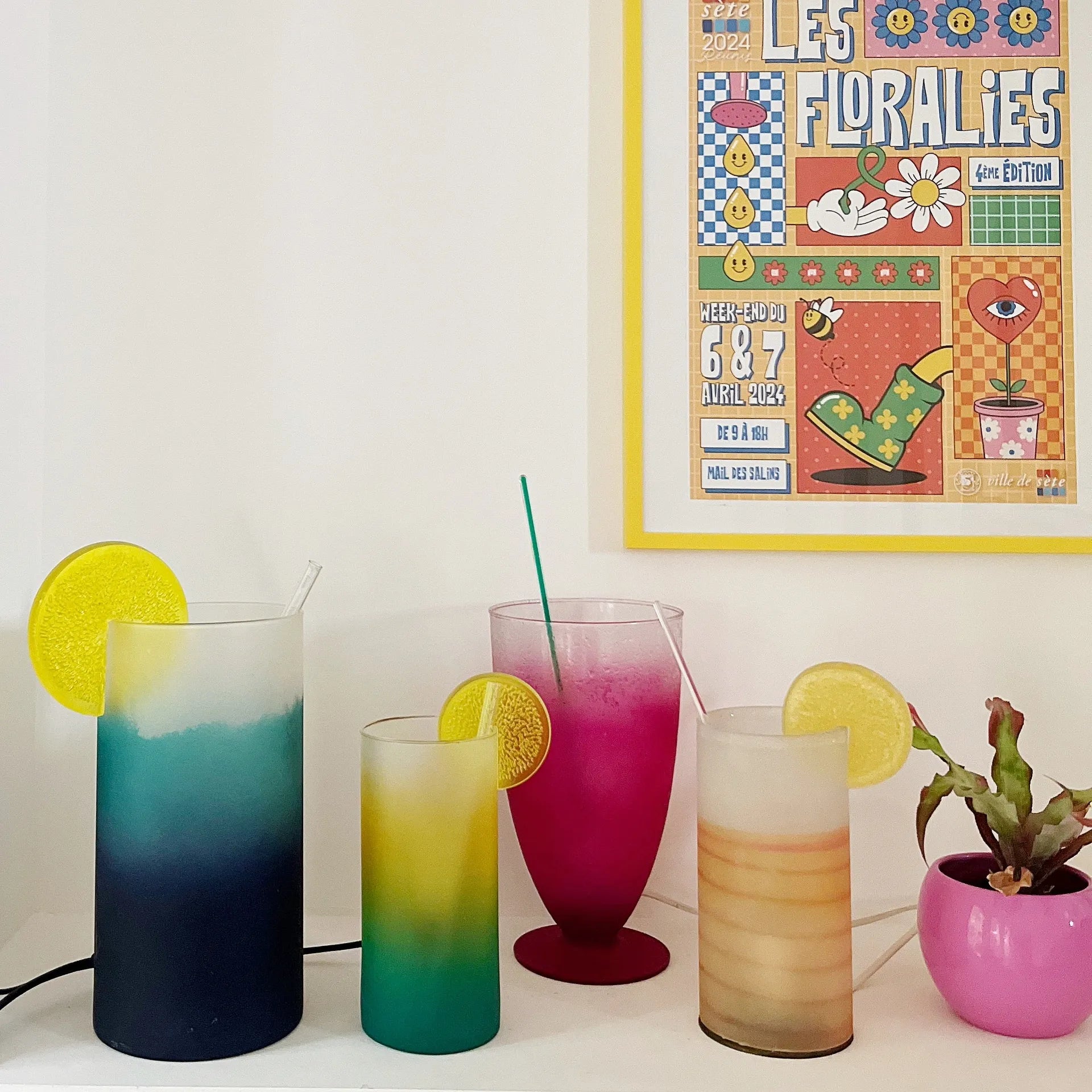 Lampe cocktail 80s maxi format - Club Barbara