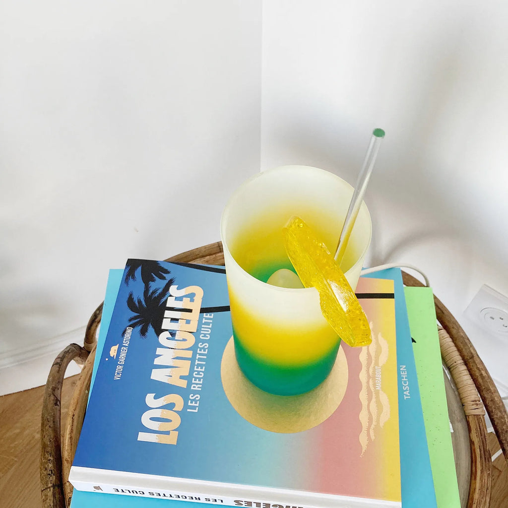 Lampe cocktail en verre vintage 80’s - Club Barbara