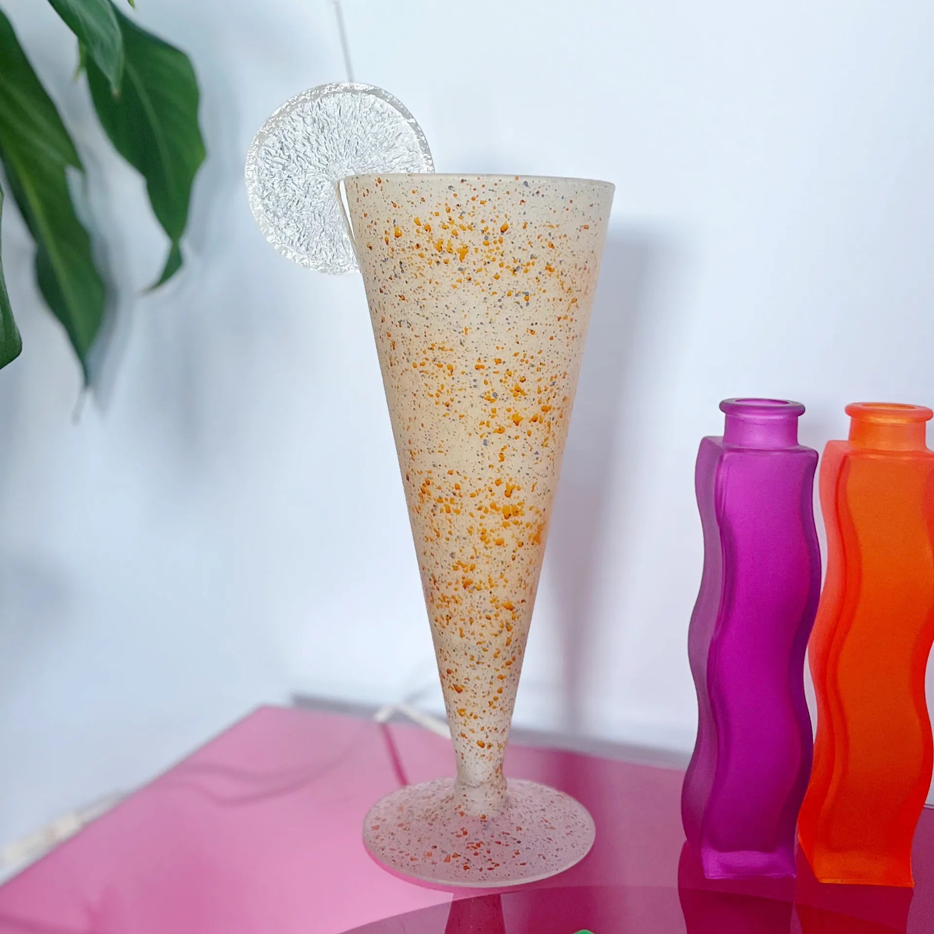Lampe cocktail vintage granité - Club Barbara