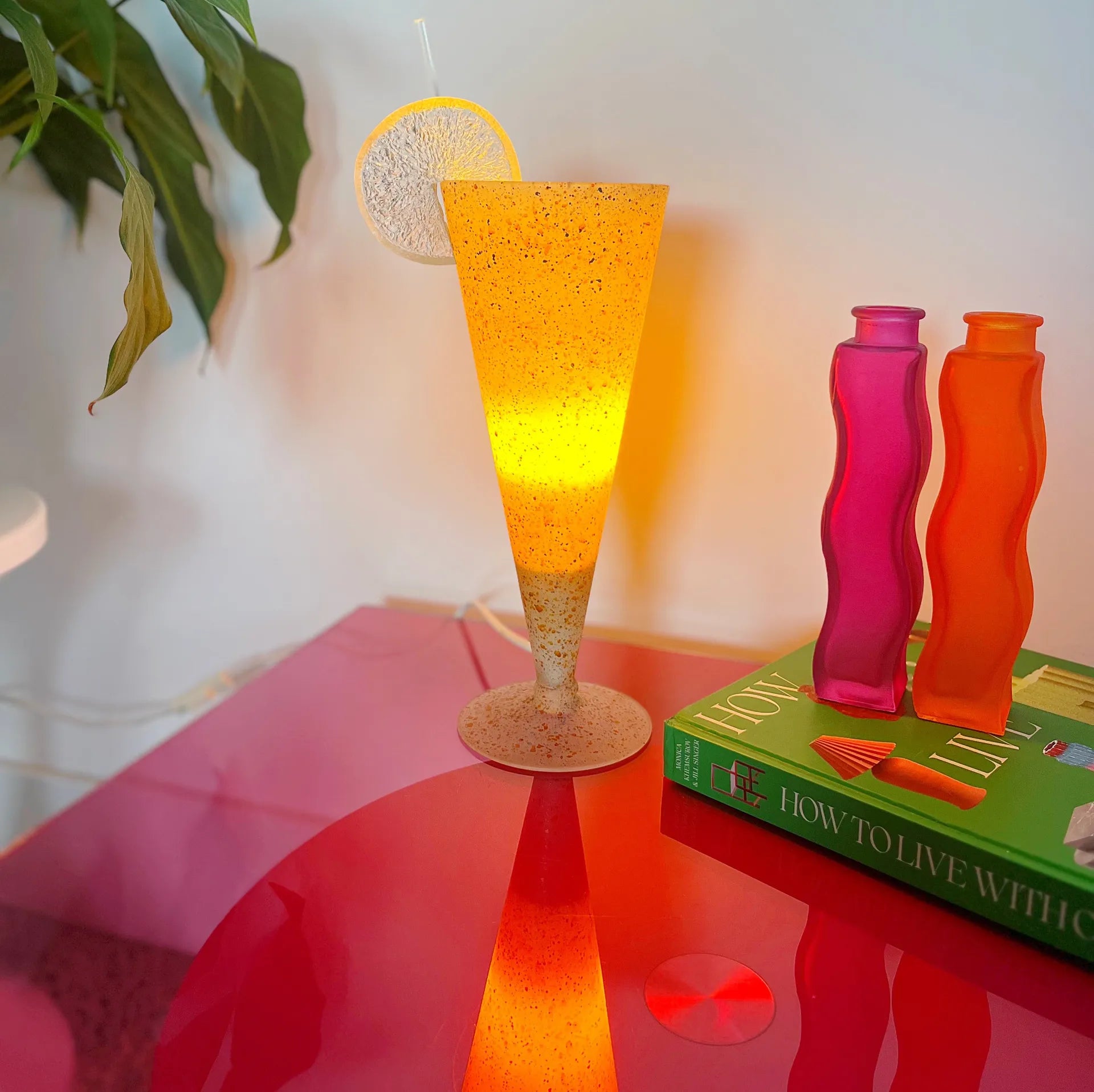 Lampe cocktail vintage granité - Club Barbara